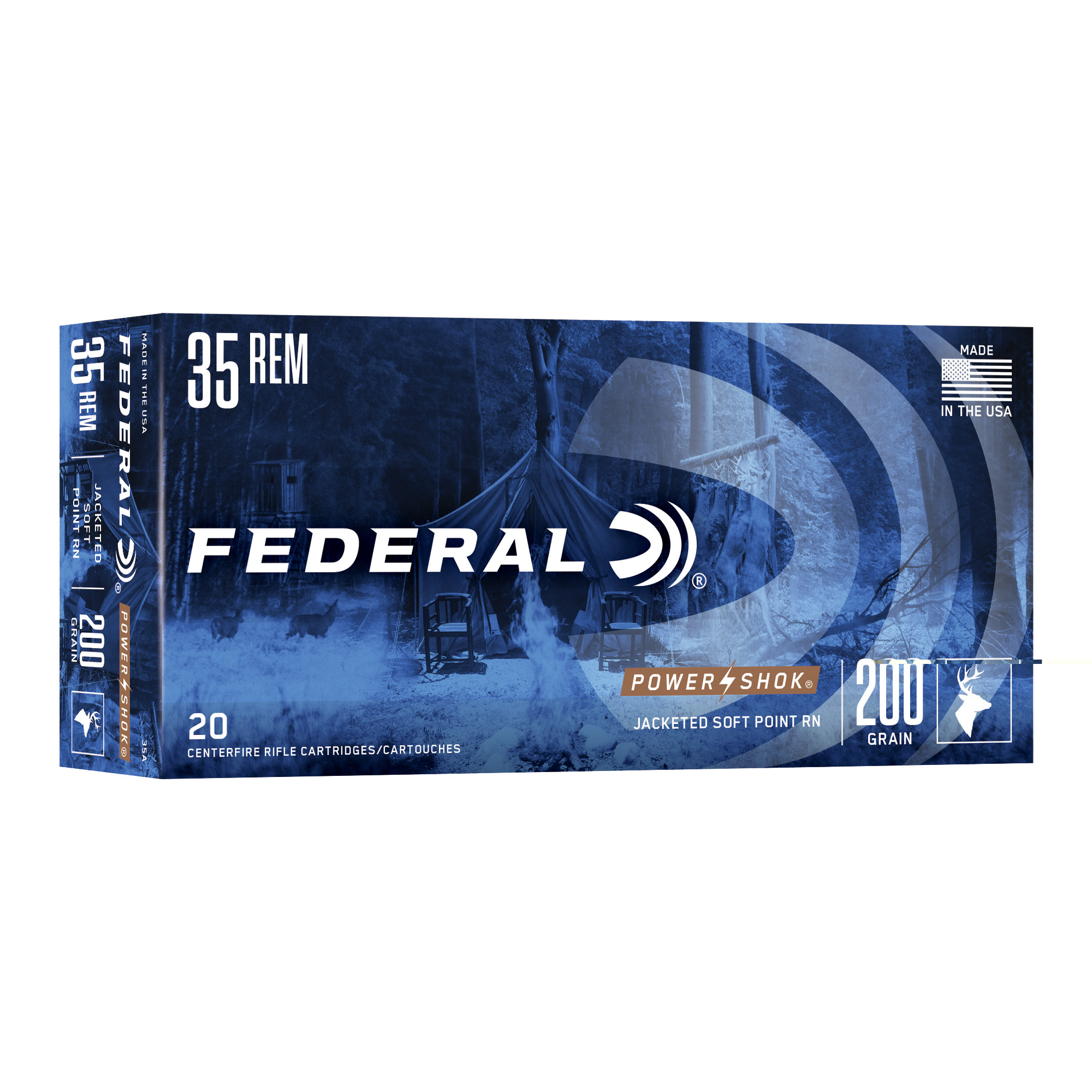 Federal Pwrshk 35Remington 200gr Sp