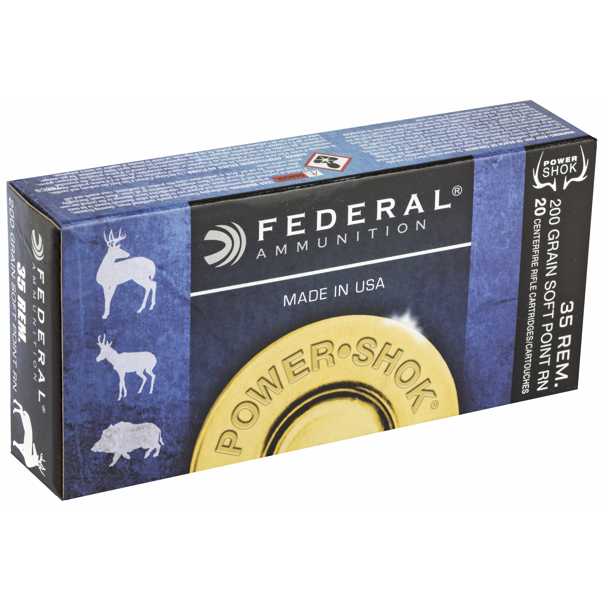 Federal Pwrshk 35Remington 200gr Sp - Image 3