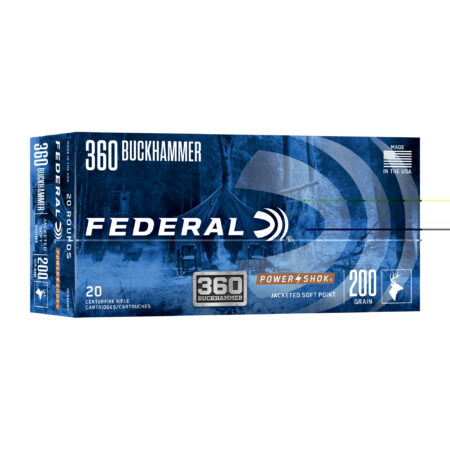 Federaleral PowerShok 360 Buckhammer 200 Grain JSP (360BHBS)