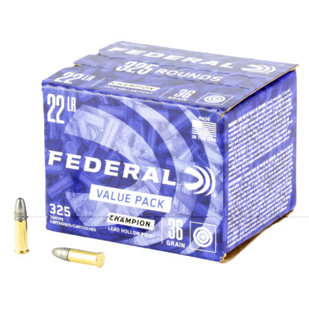 Federal 22 LR 36gr Lead Hp 325 Ct