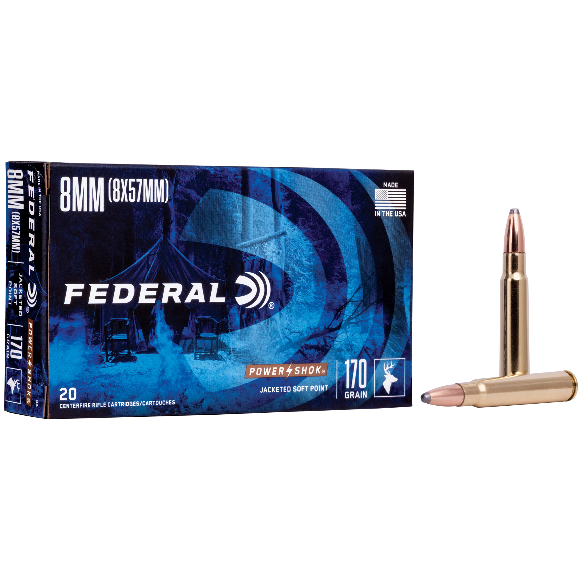 Federal Pwrshk 8mm Mau 170gr Sp