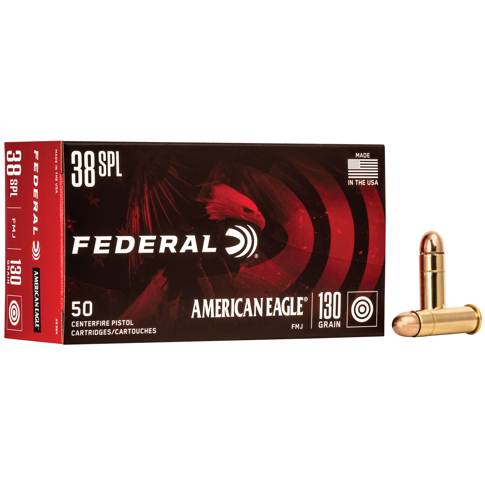 Federal Am Eagle 38 Special 130gr FMJ