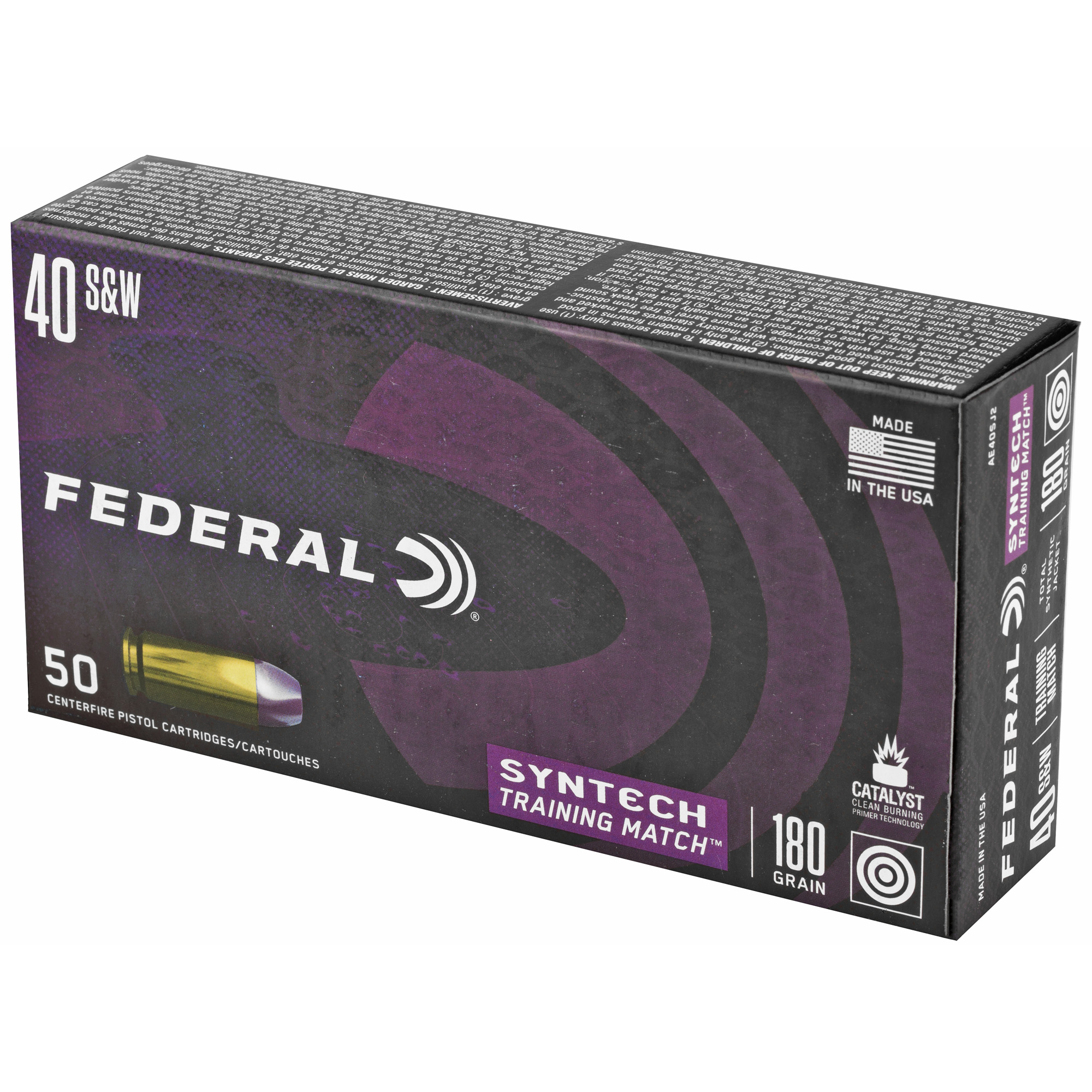 Federal Syntech 40 S&W 180gr Tsj - Image 2
