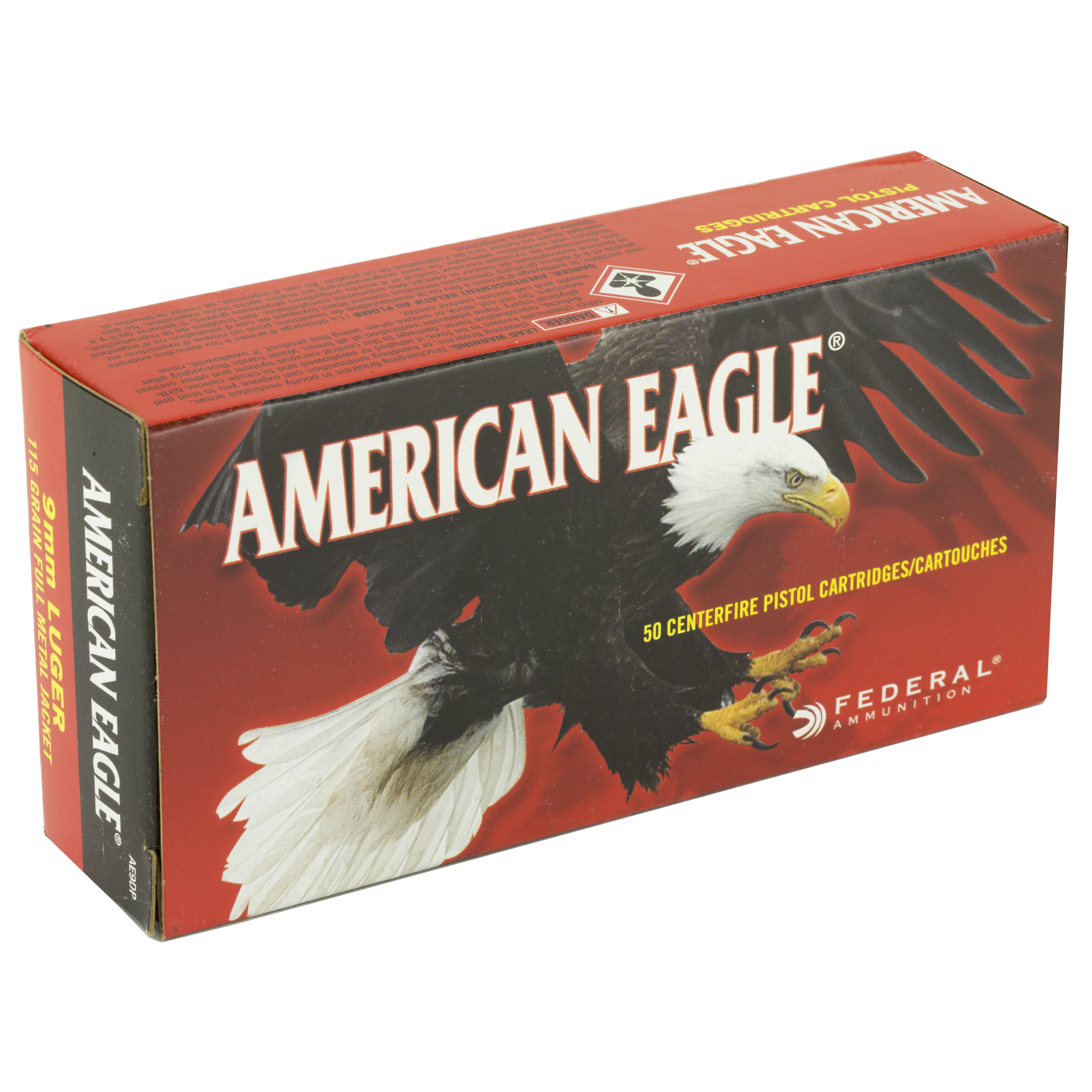 Federal Am Eagle 9mm 115gr FMJ - Image 4
