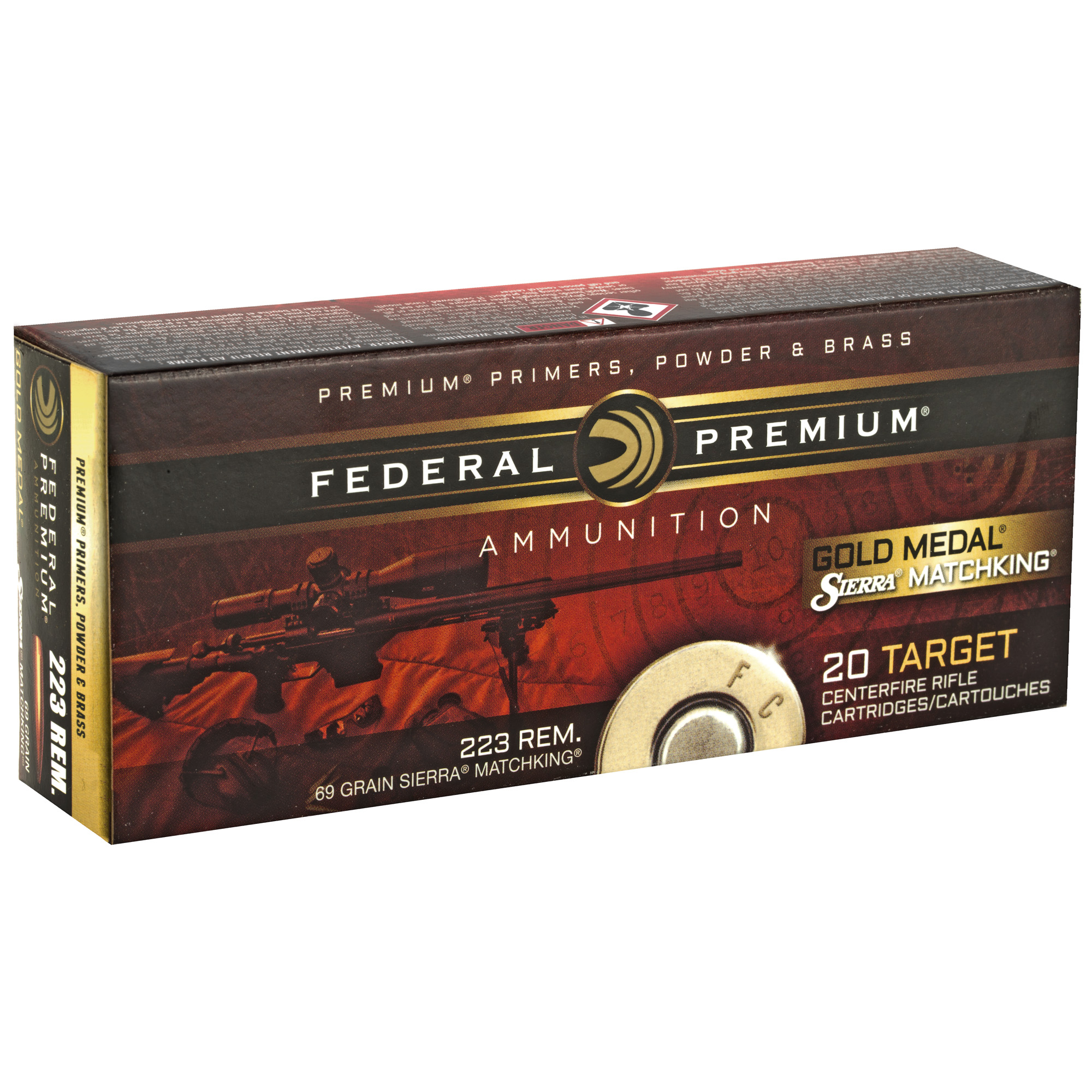 Federal Gold Mdl 223 Remington 69gr Bthp - Image 2