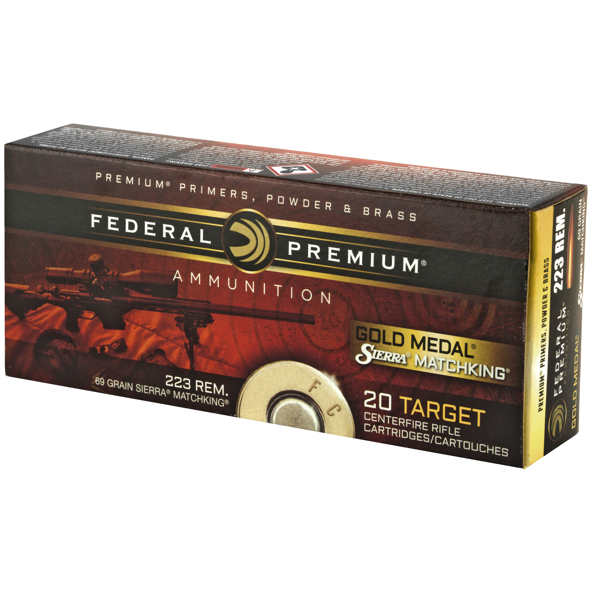 Federal Gold Mdl 223 Remington 69gr Bthp - Image 4