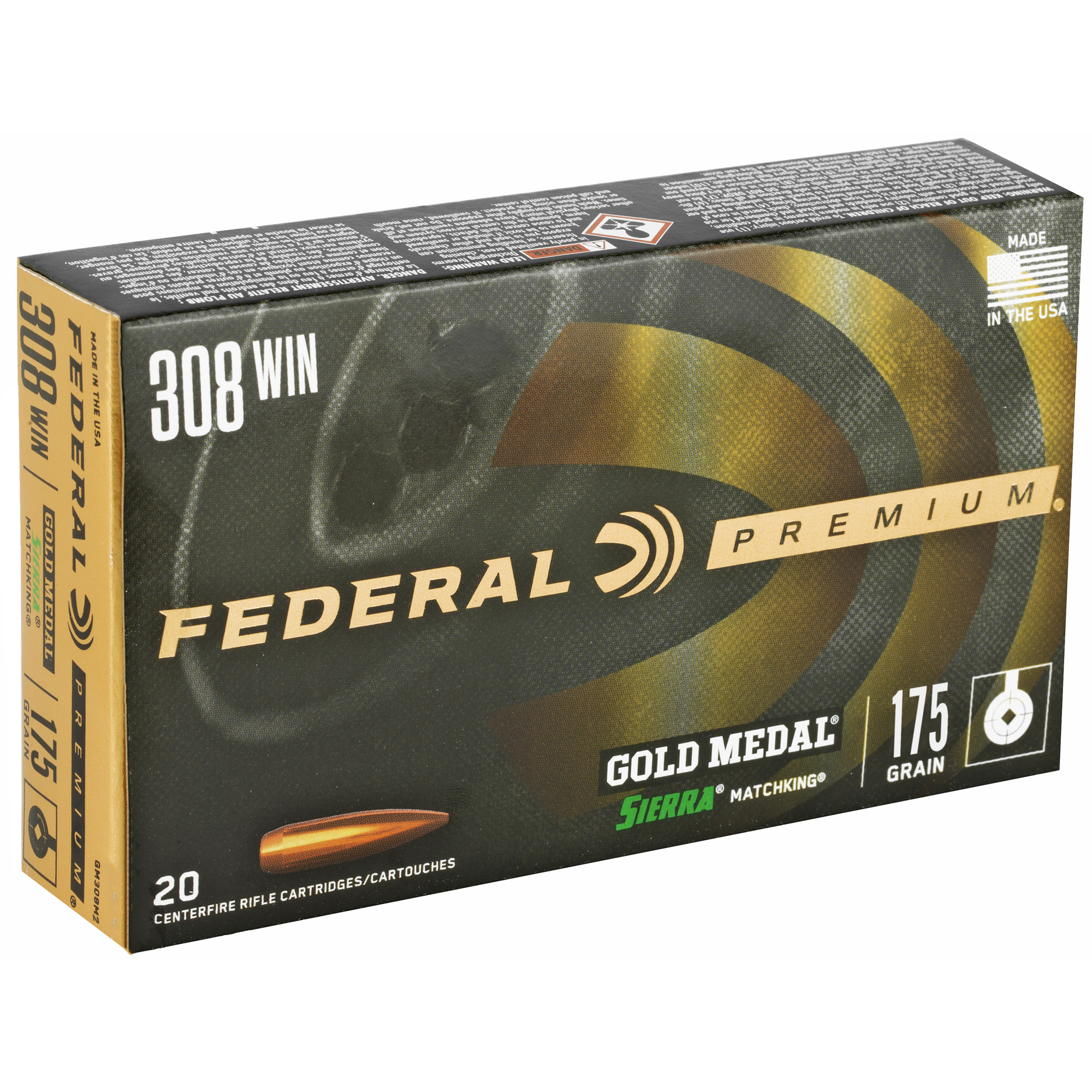 Federal Gold Mdl 308wn 175gr Bthp - Image 2