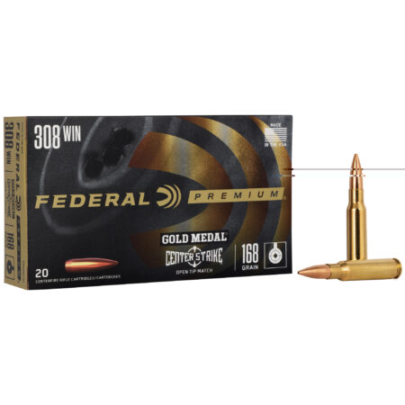 Federal Gold Mdl 308 Winchester 168gr Otm