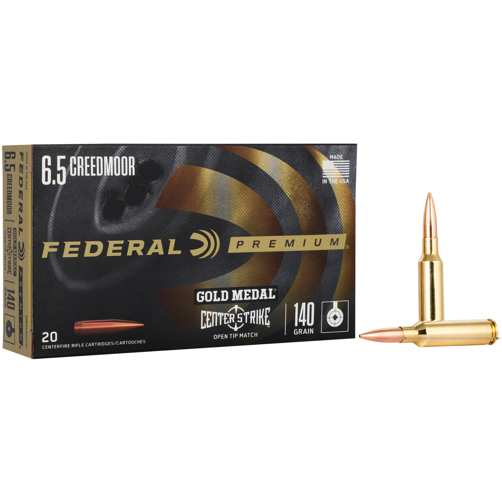 Federal Gold Mdl 6.5 Creedmoor 140gr Otm