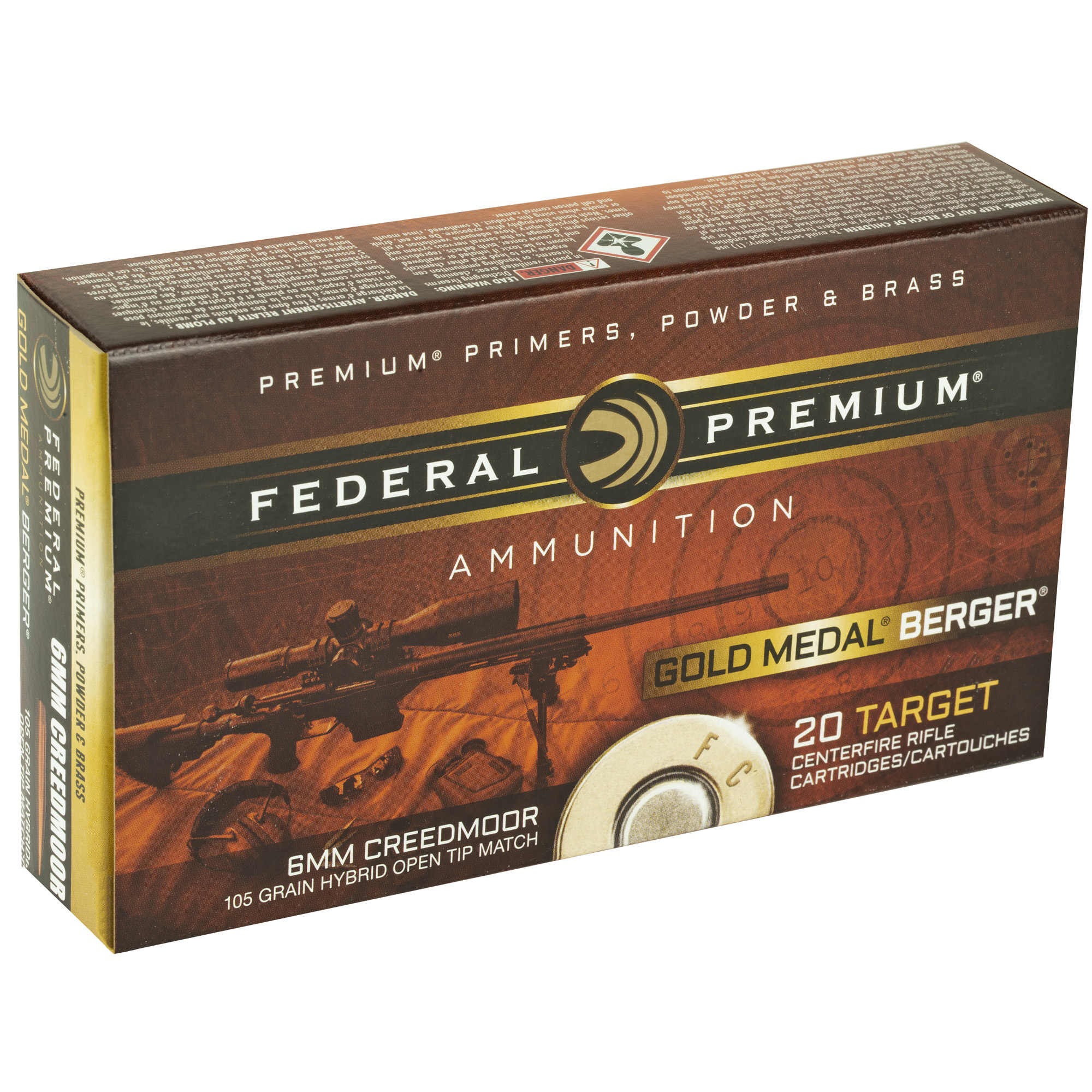Federal Gold Mdl 6mm Crd 105gr Berg 20 - Image 2