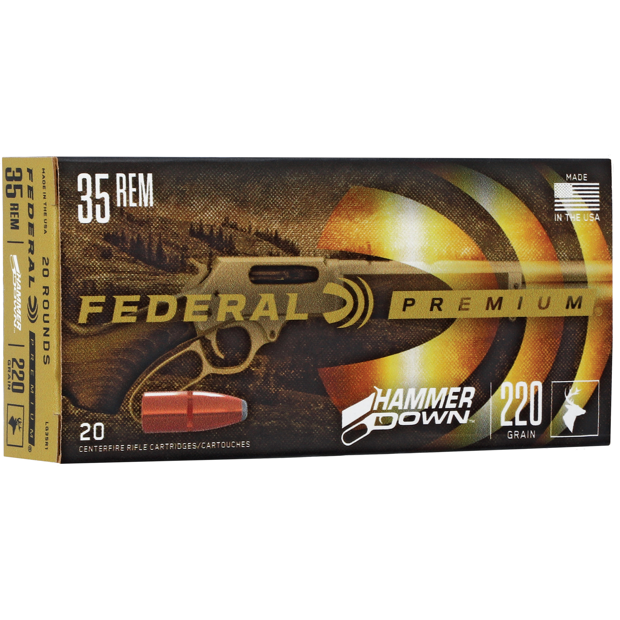 Federal Hmr Dwn 35Remington 220gr Sp