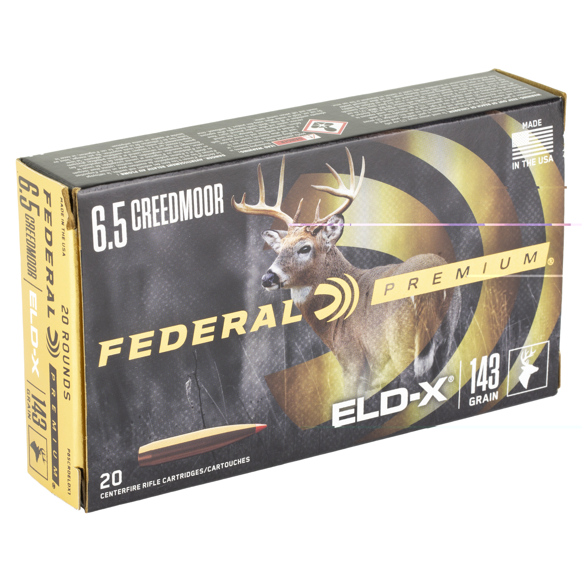 Federal PRemington 6.5 Creedmoor 143gr Eld-x - Image 2