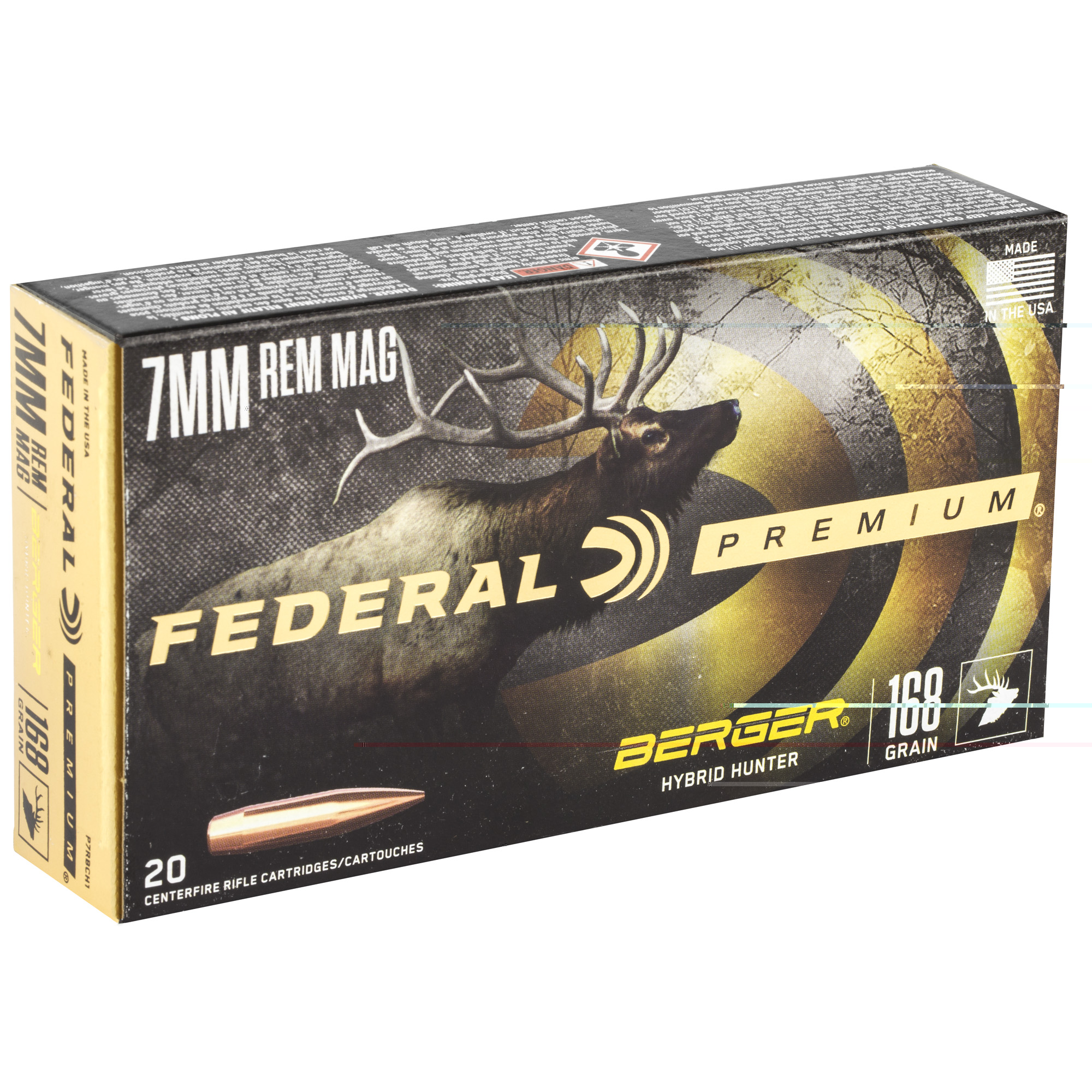 Federal Prm 7mmRemington 168gr Hyb Hr - Image 2