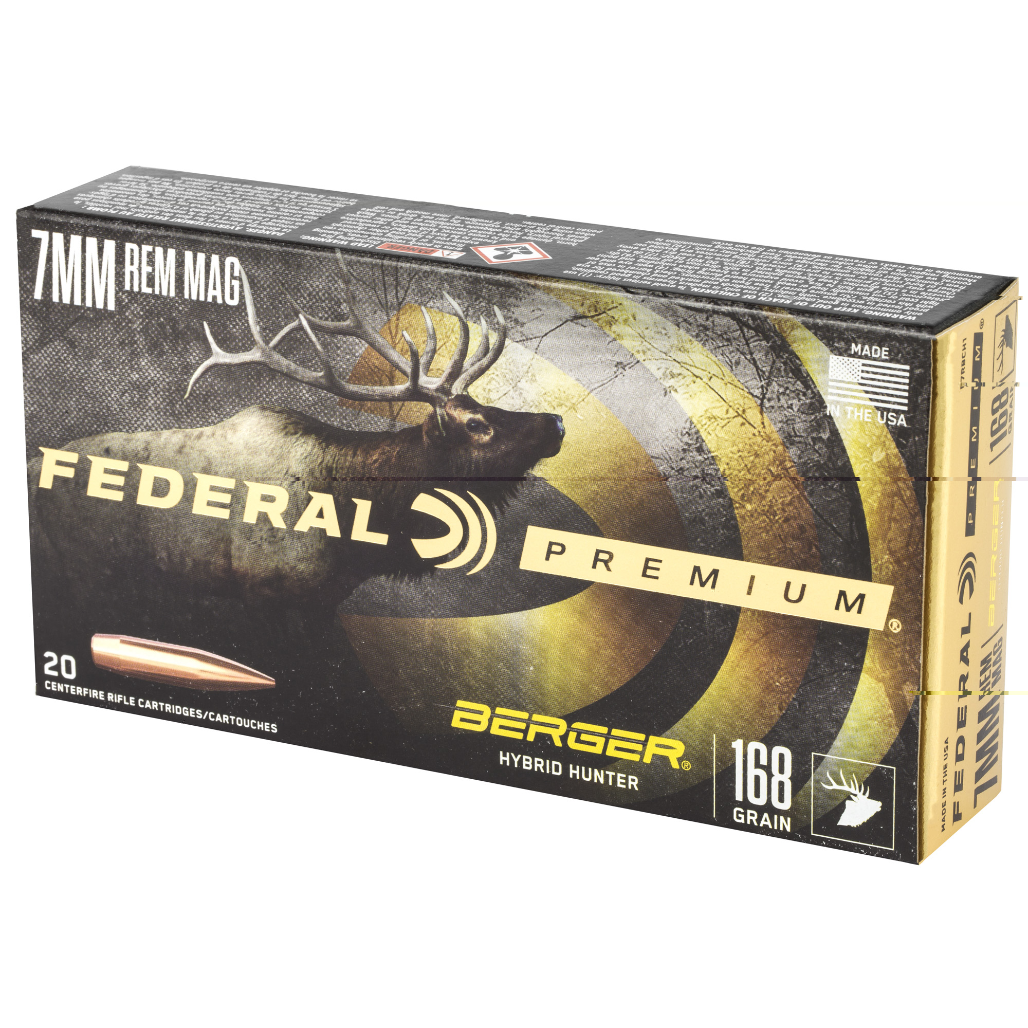 Federal Prm 7mmRemington 168gr Hyb Hr - Image 3