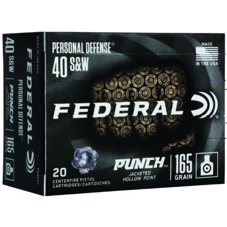 Federal Punch 40 S&w 165gr JHP