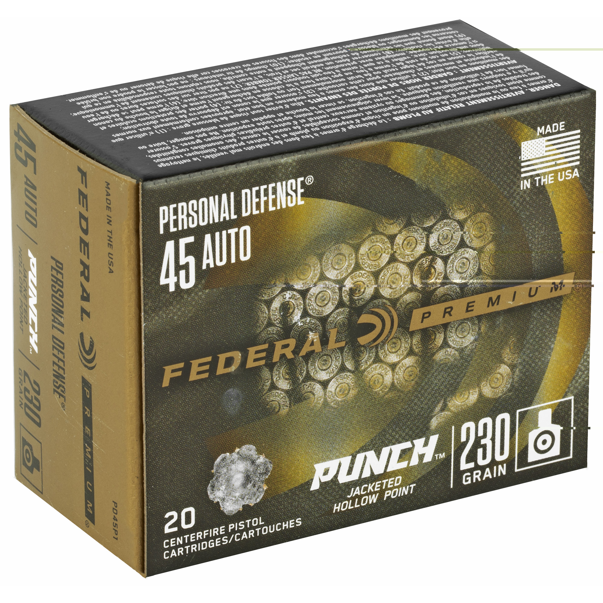 Federal Punch 45 ACP 230gr JHP - Image 3