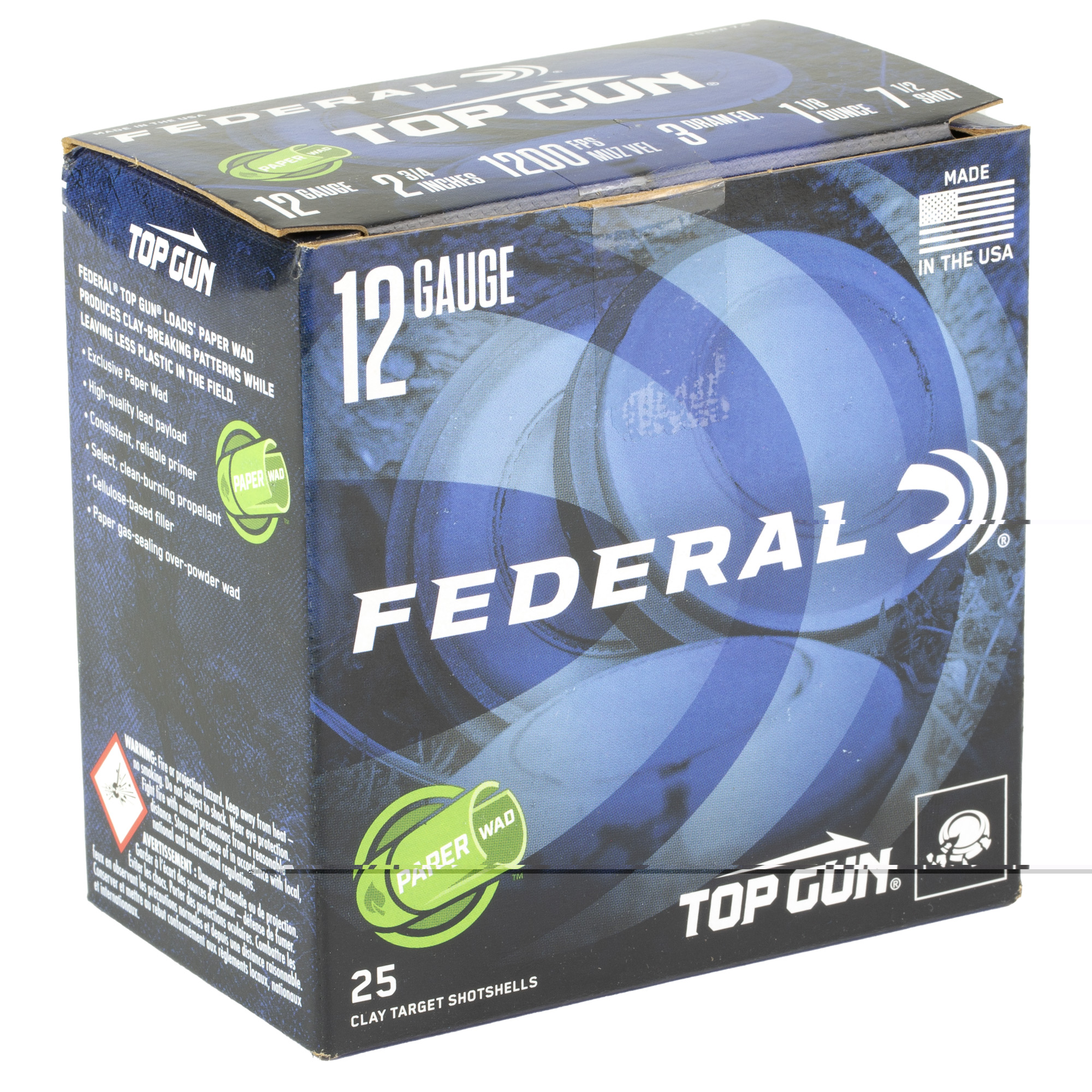 Federal Top Gun 12ga 2.75" #7.5 - Image 4