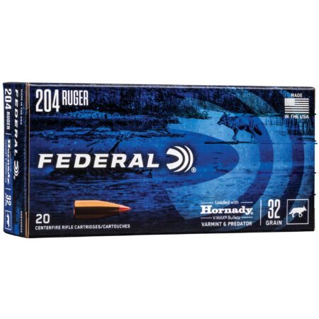 Federal V&p 204 Ruger 32gr Hornady V-max 20-2