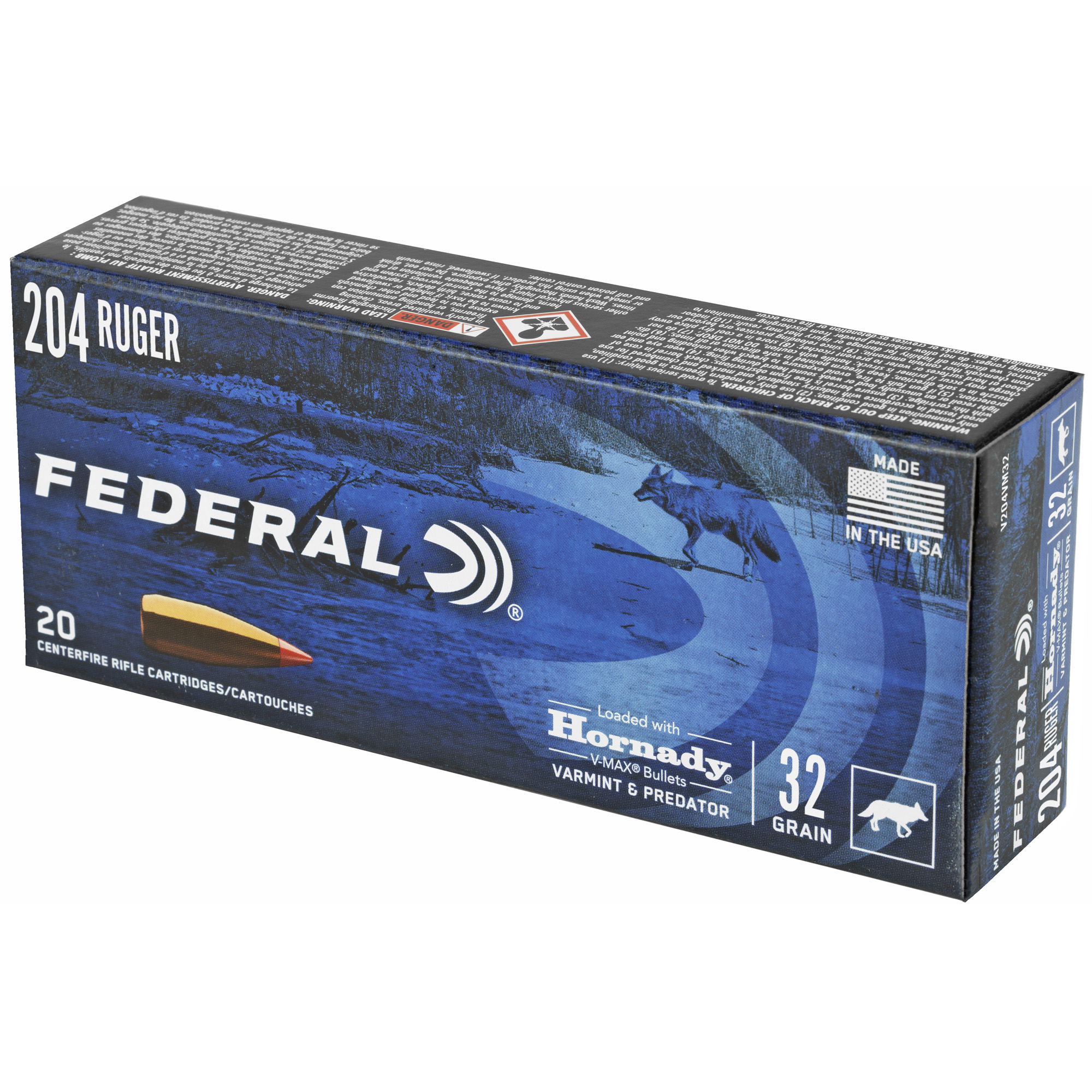 Federal V&p 204 Ruger 32gr Hornady V-max 20-2 - Image 3