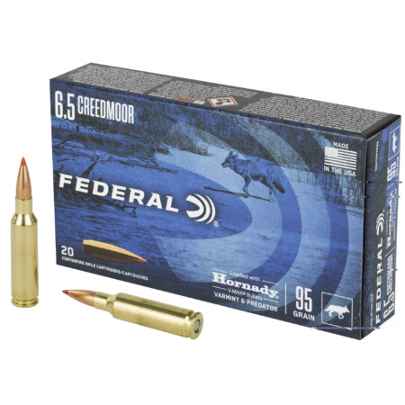 Federal V&p 6.5 Cm 95gr Hornady V-max 20-2