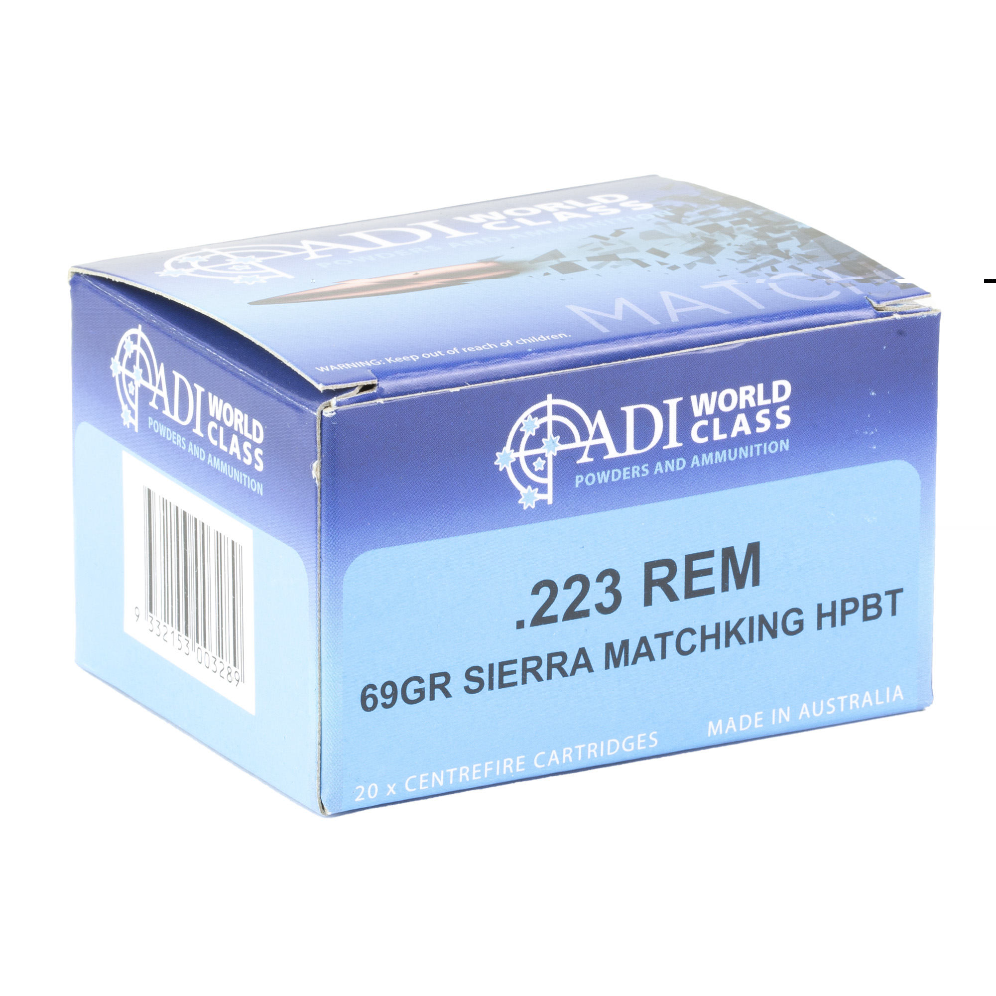 Adi 223 Remington 69gr Sierra Mking - Image 3