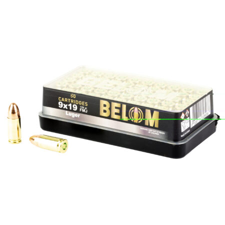 Belom 9mm 124gr FMJ Brass