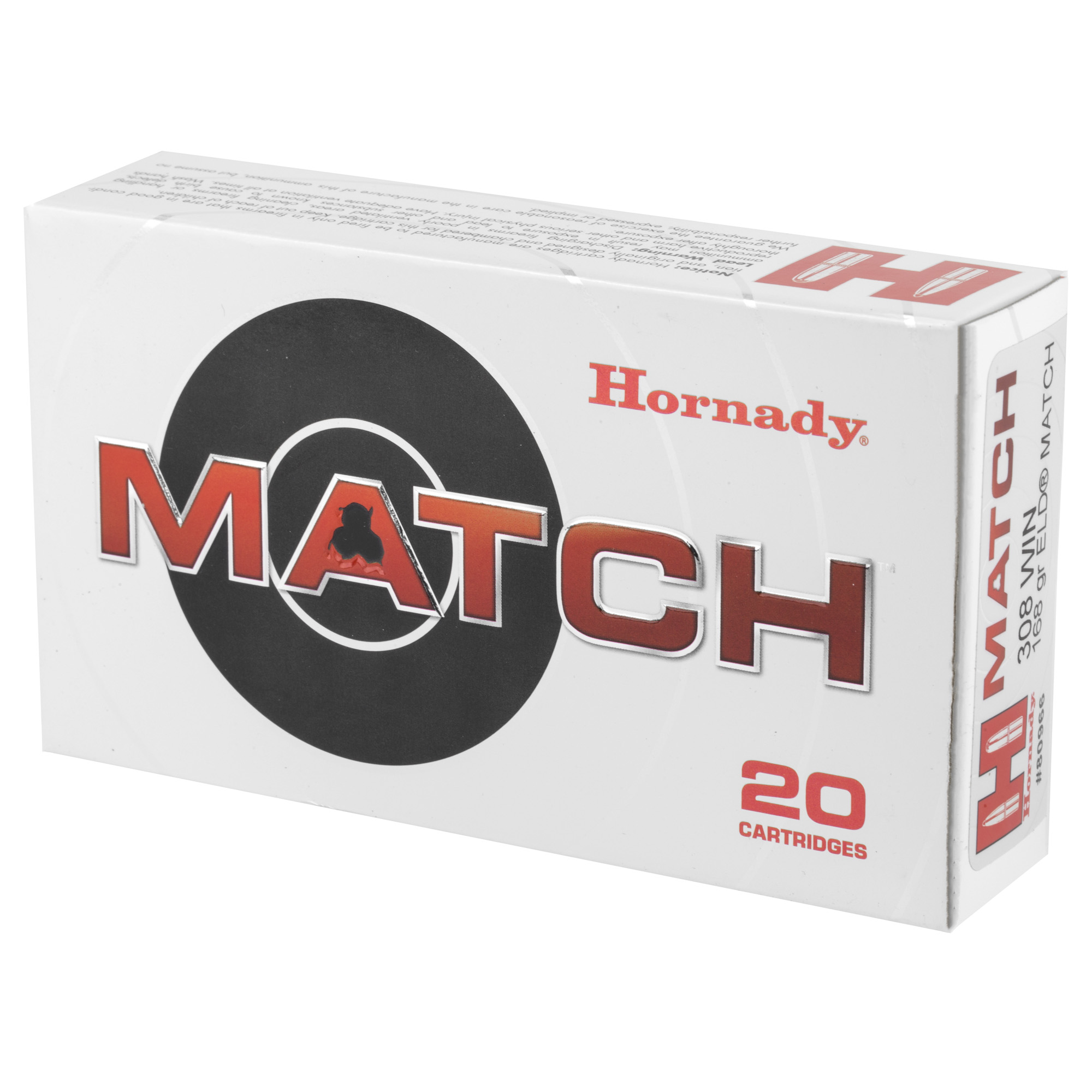 Hornady 308 Winchester 168gr Eld-m - Image 4