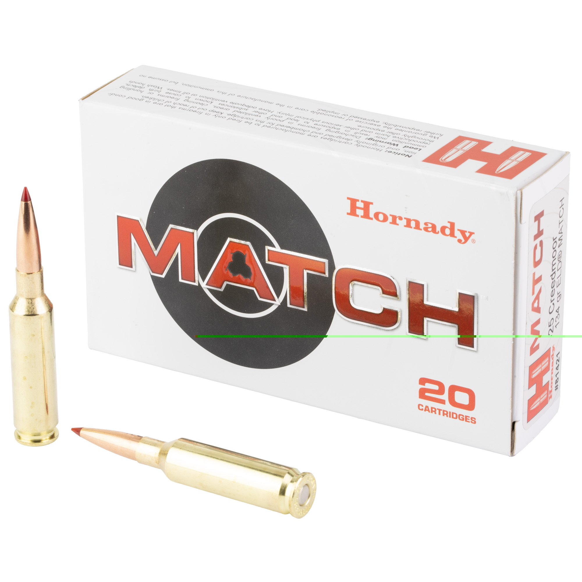 Hornady Mtch 25creed 134gr Eldm