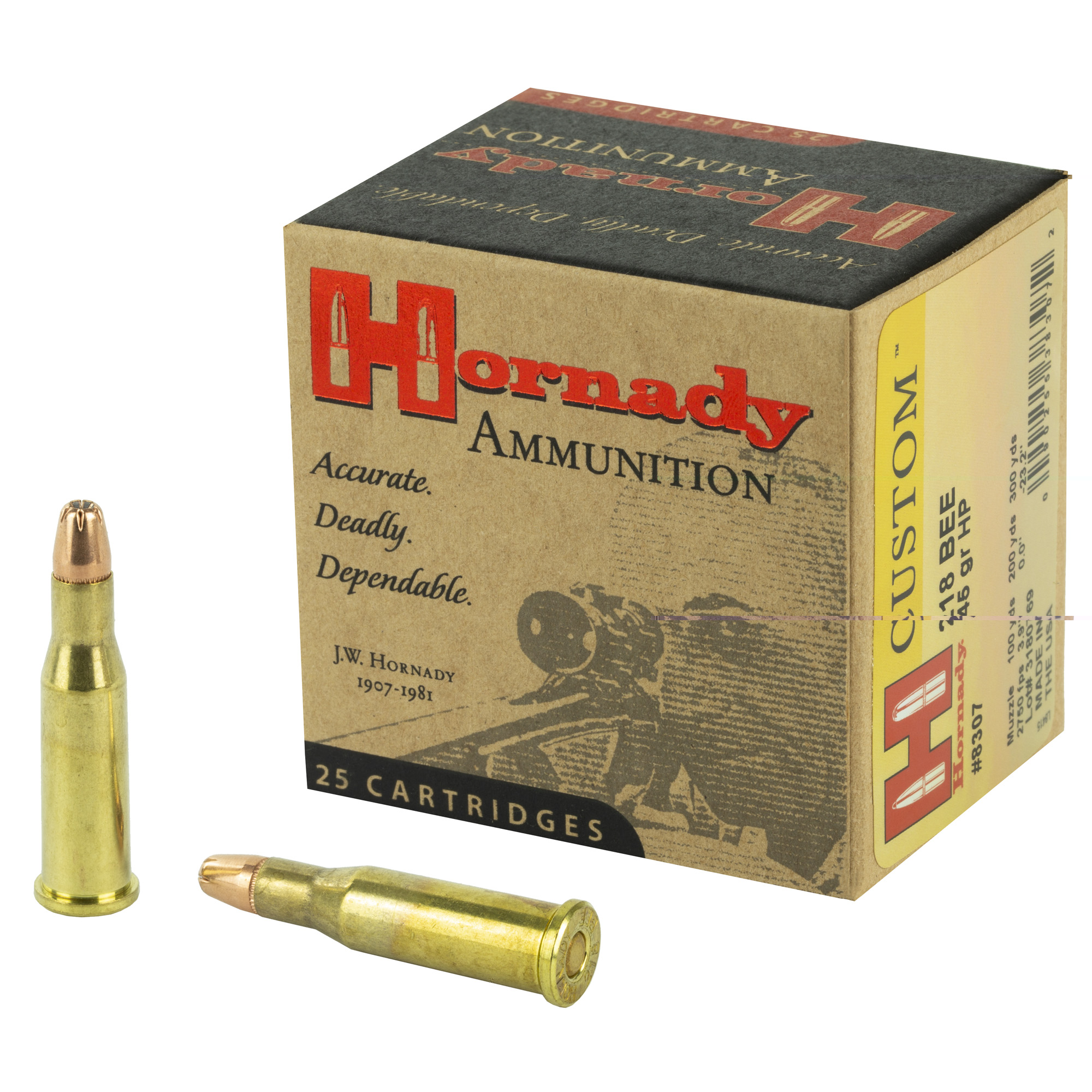 Hornady 218 Bee 45gr Hp