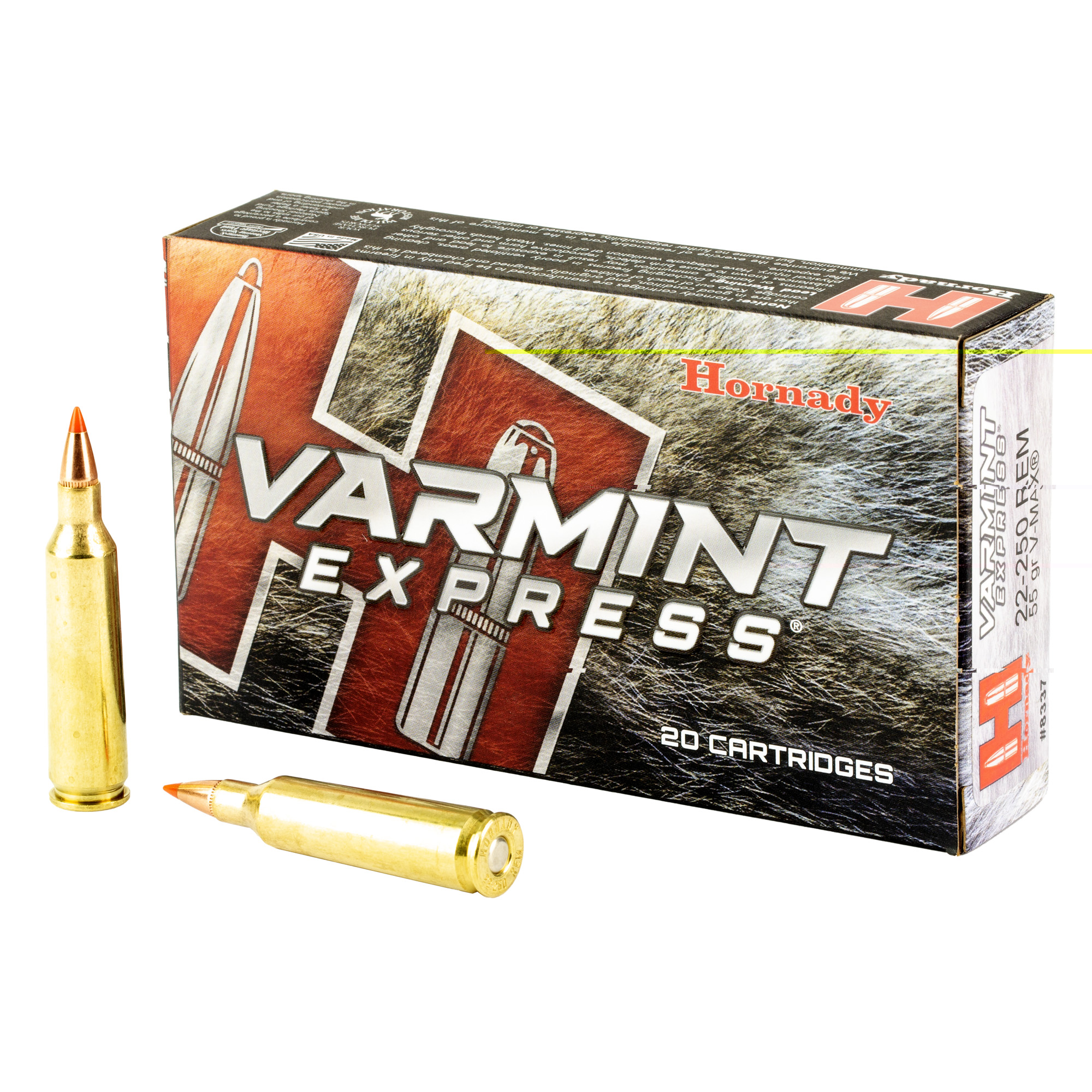 Hornady 22-250 55gr Vmax