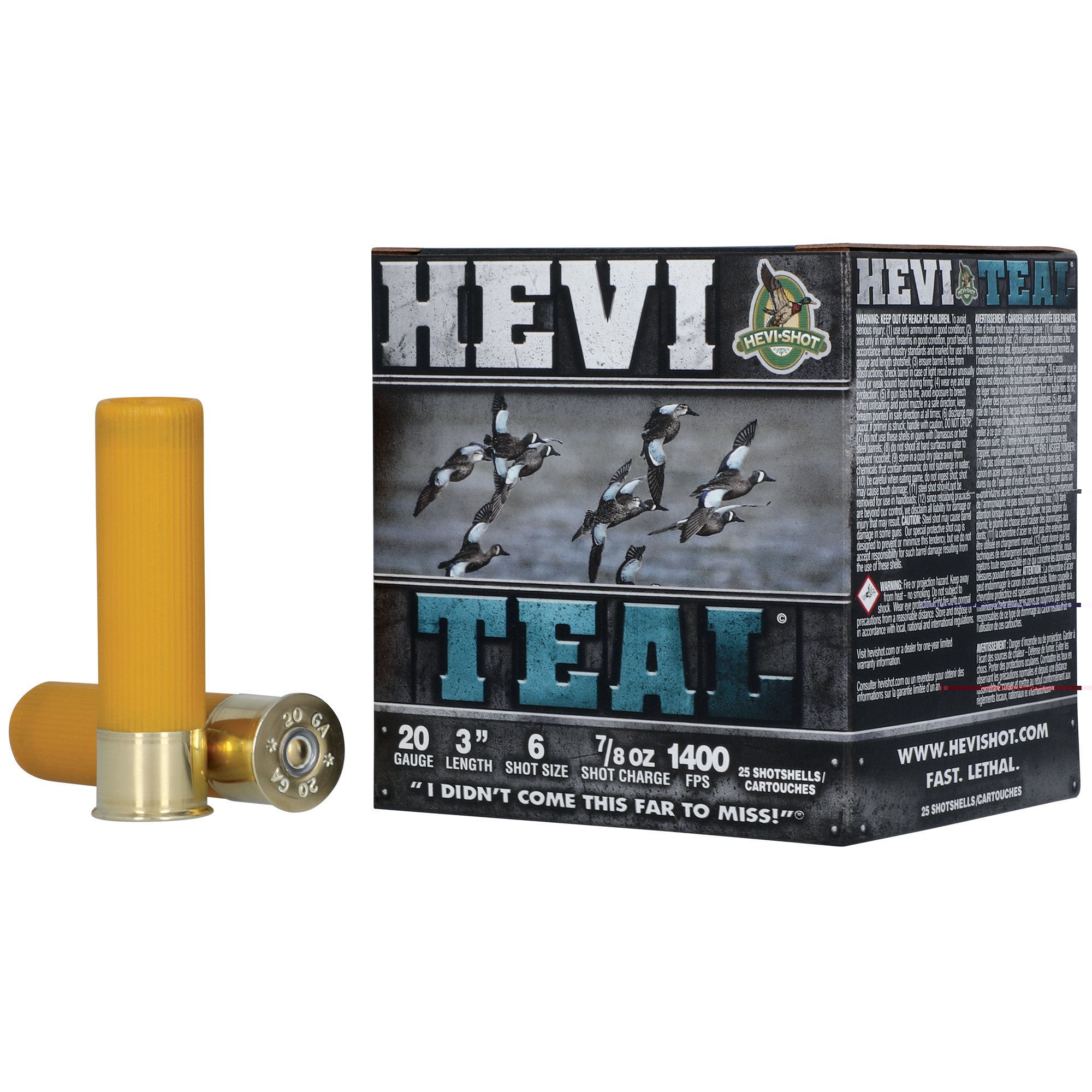 Hevi Teal 20ga 3" #6