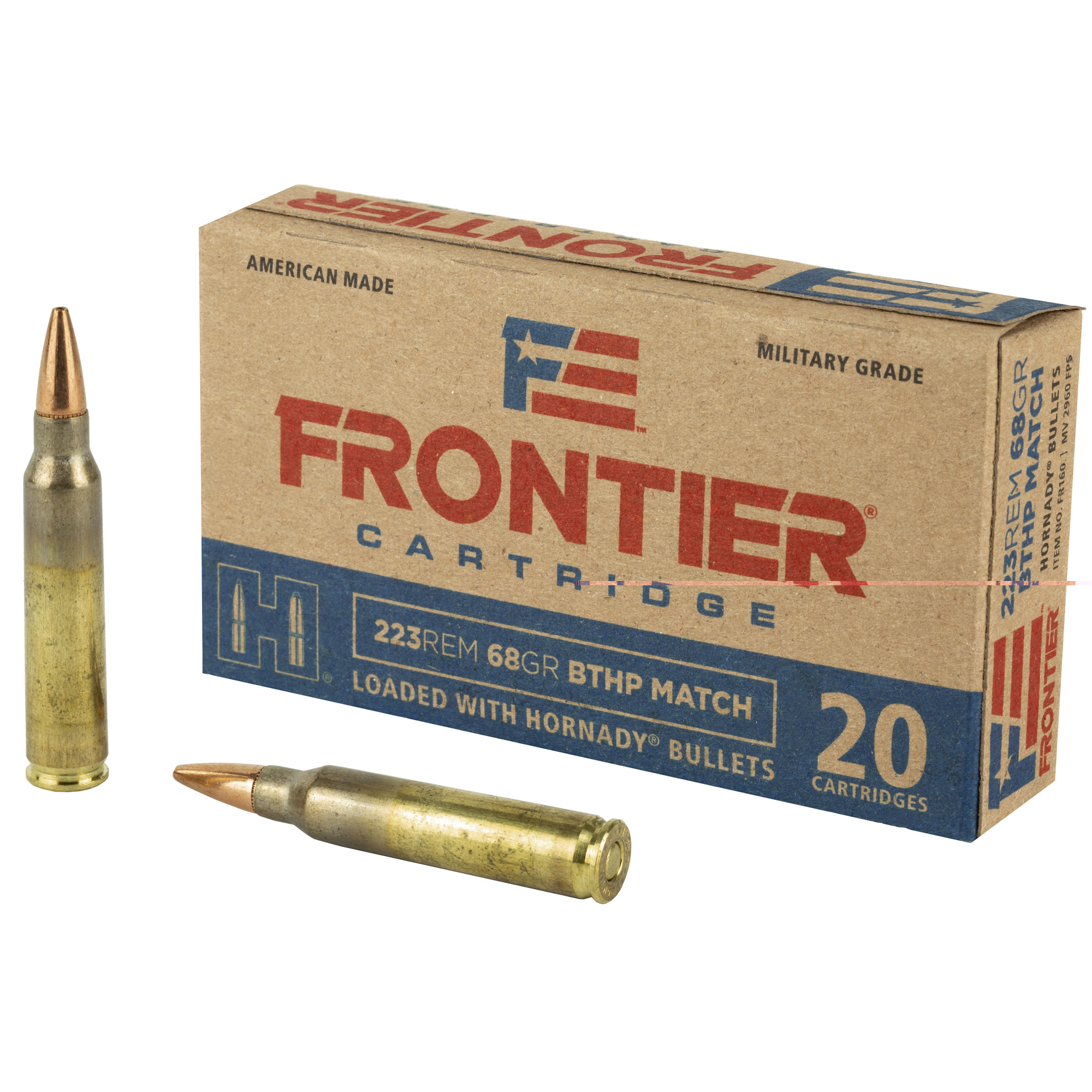 Frontier 223 Remington 68gr Bthp Mtch 20