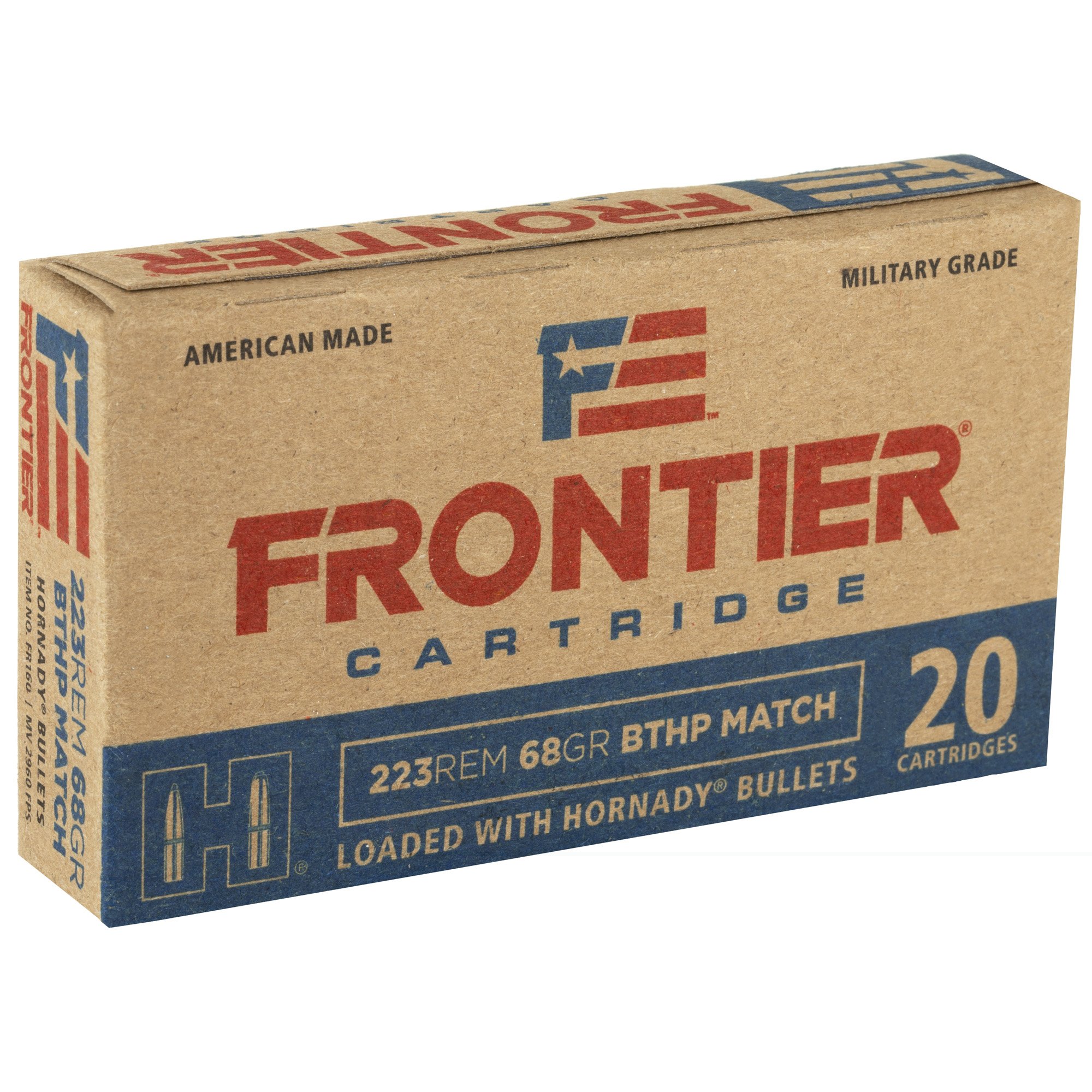 Frontier 223 Remington 68gr Bthp Mtch 20 - Image 3