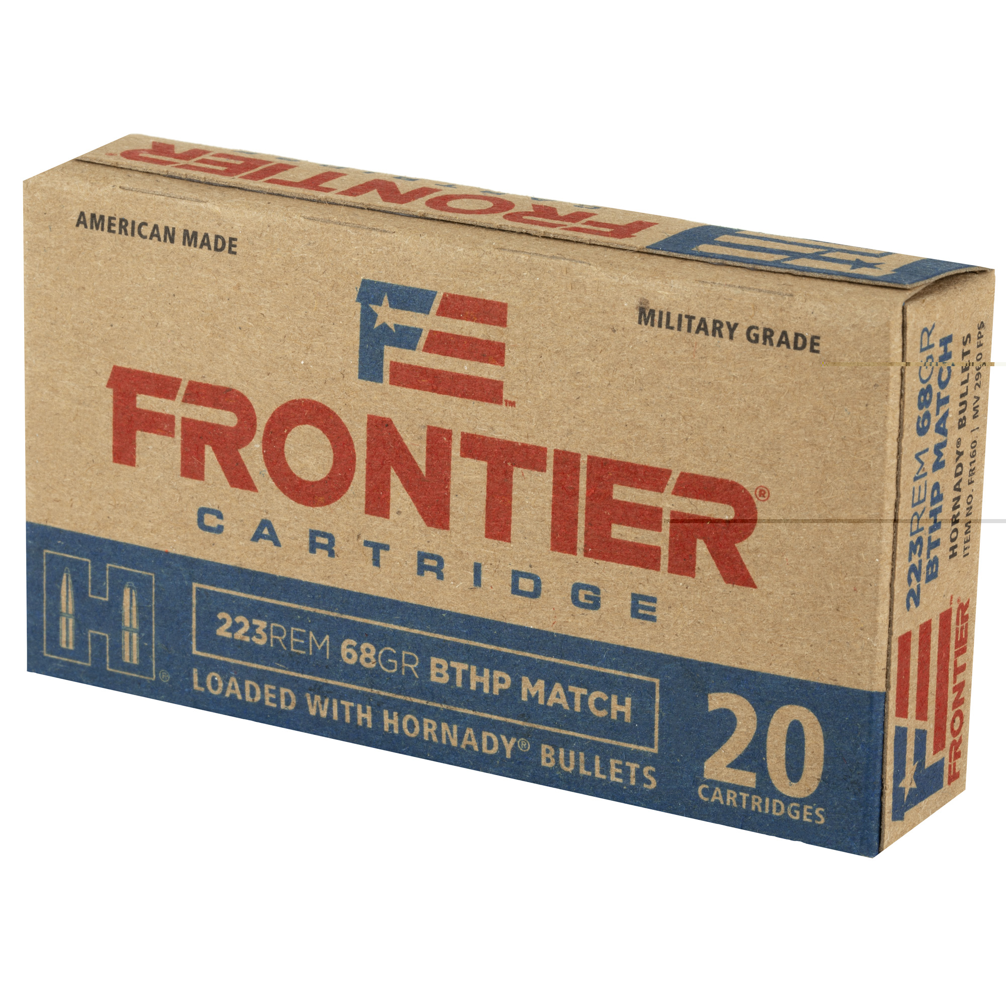 Frontier 223 Remington 68gr Bthp Mtch 20 - Image 2