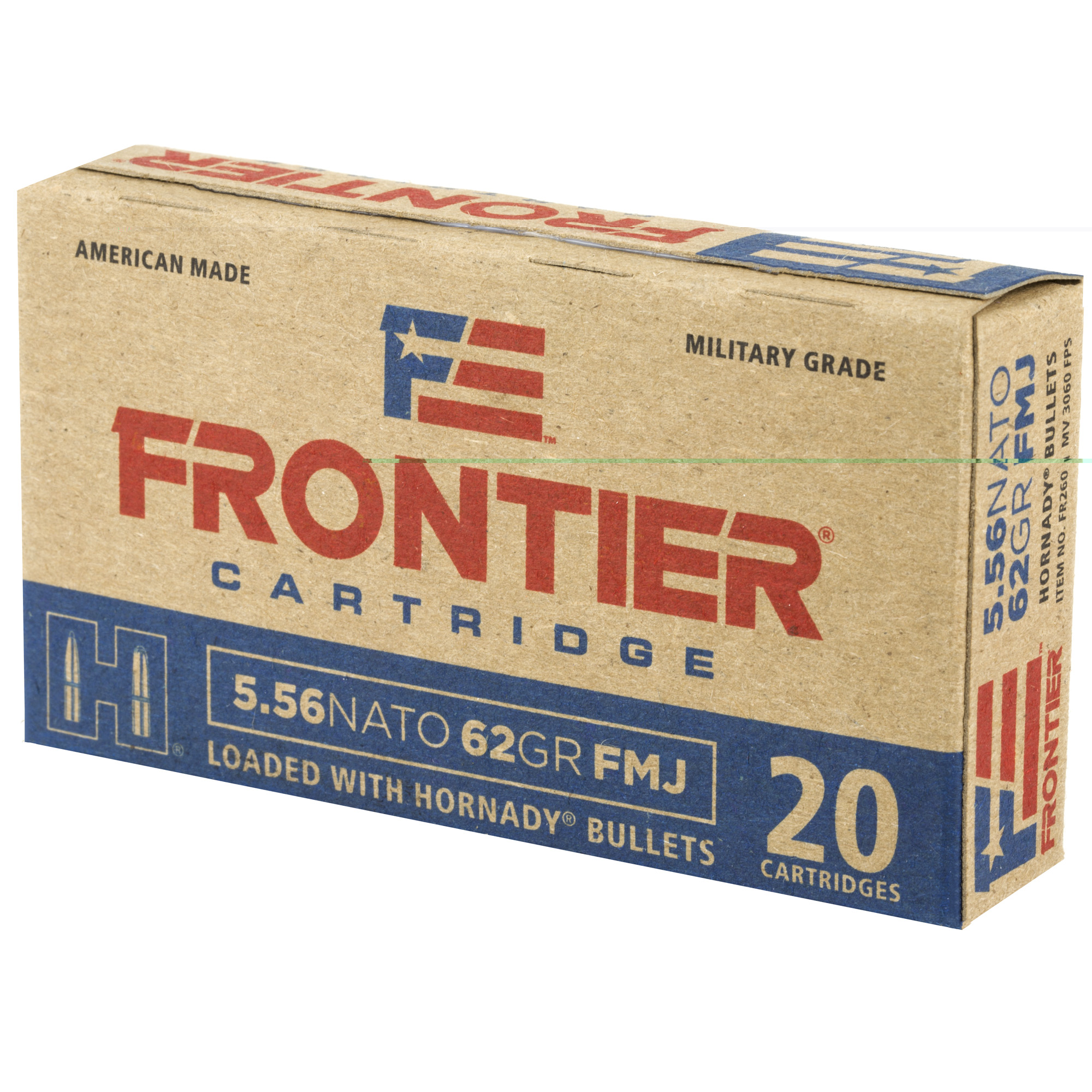 Frontier 5.56 NATO 62gr FMJ - Image 3