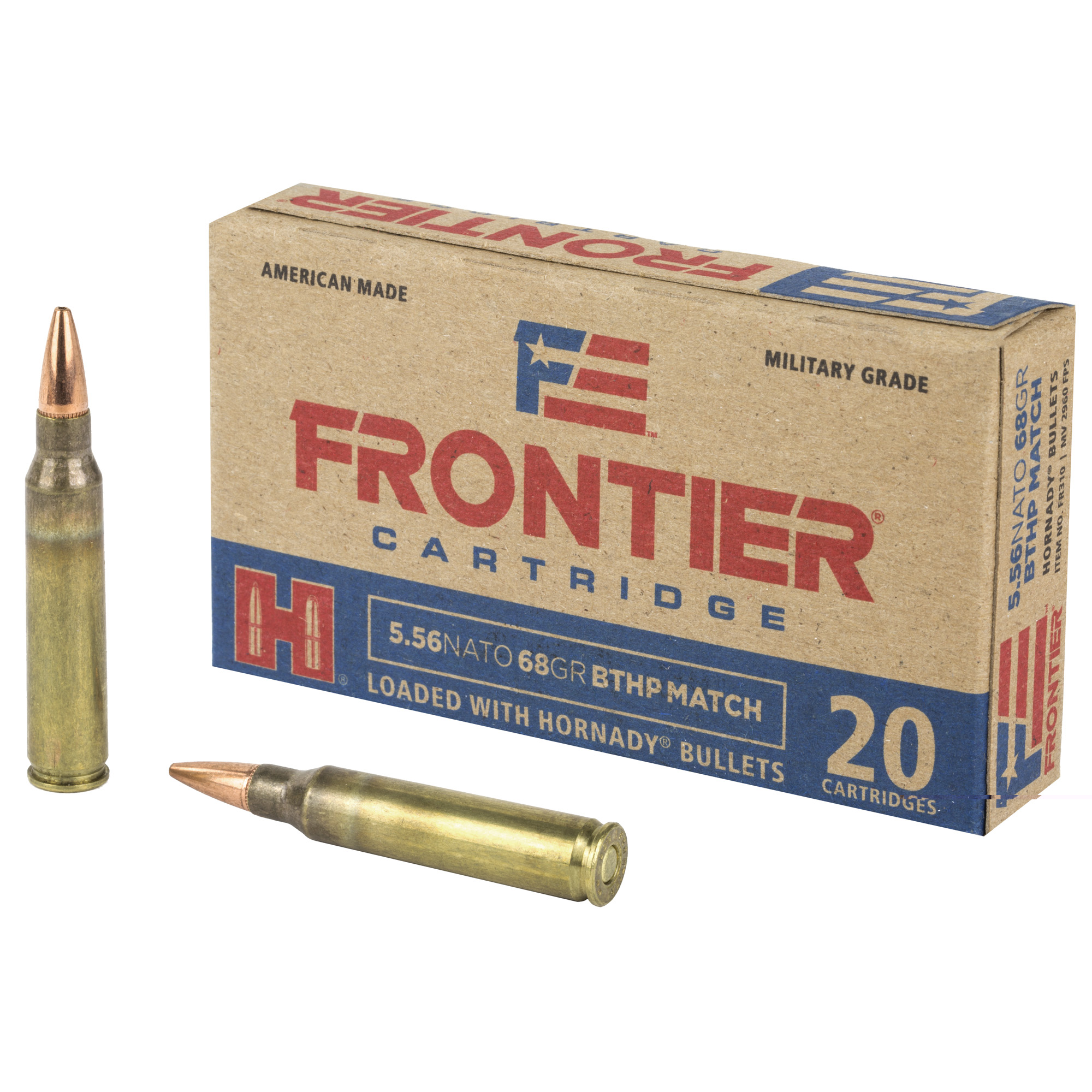Frontier 5.56 NATO 68gr Bthp Mtch 20-5