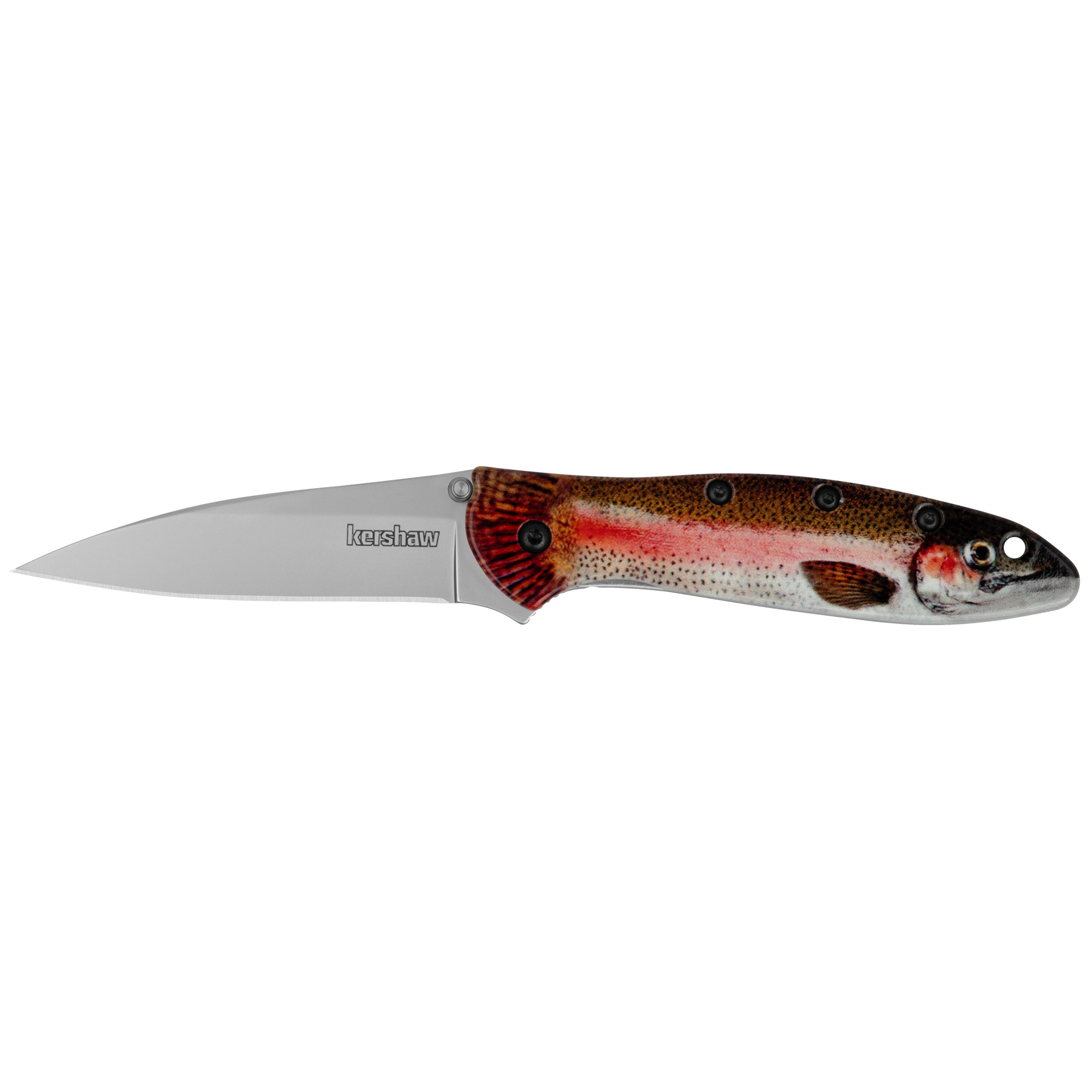 Kershaw Leek 3" Rnbw Trout-silver