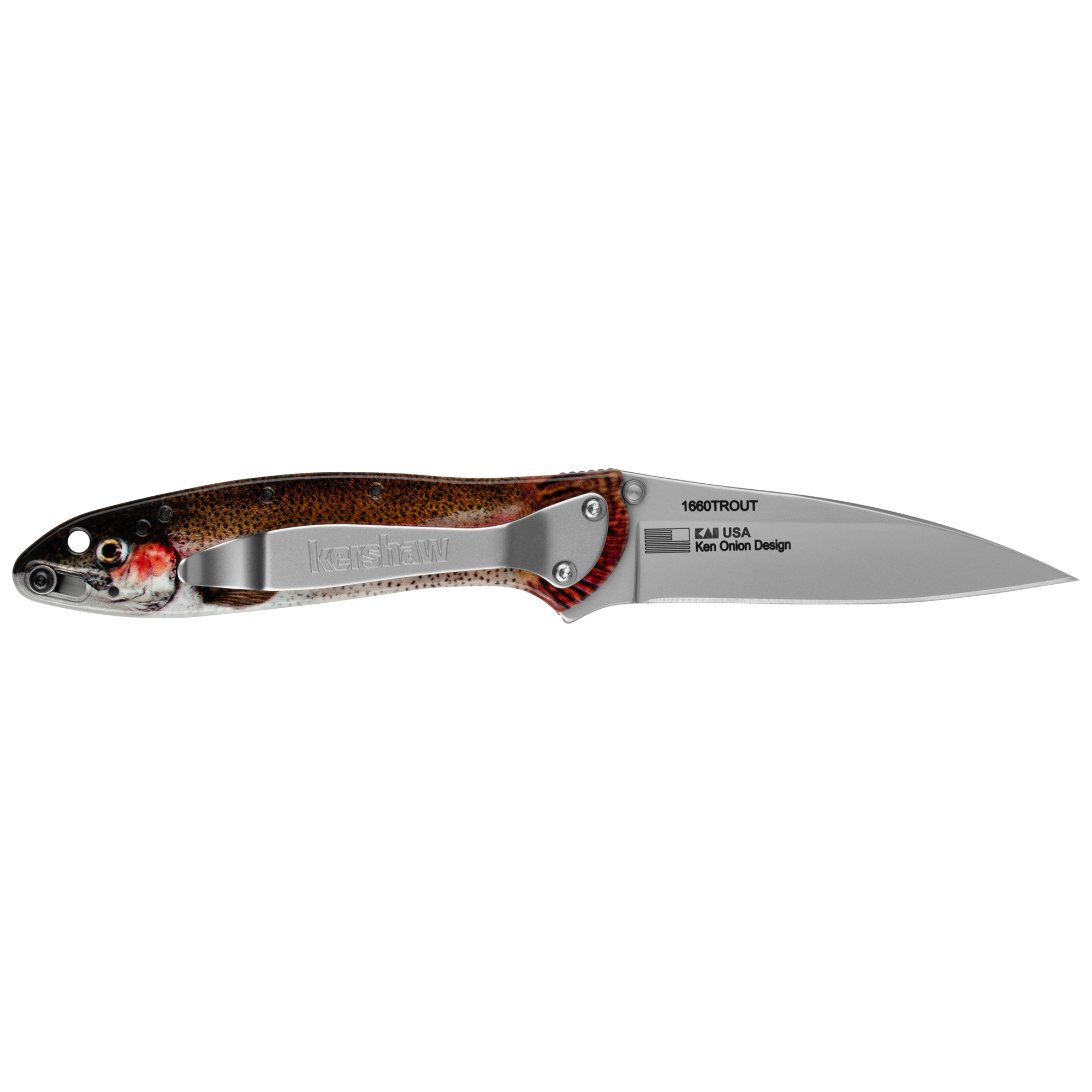 Kershaw Leek 3" Rnbw Trout-silver - Image 2