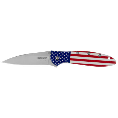 Kershaw Leek 3" Usa Flag-slv