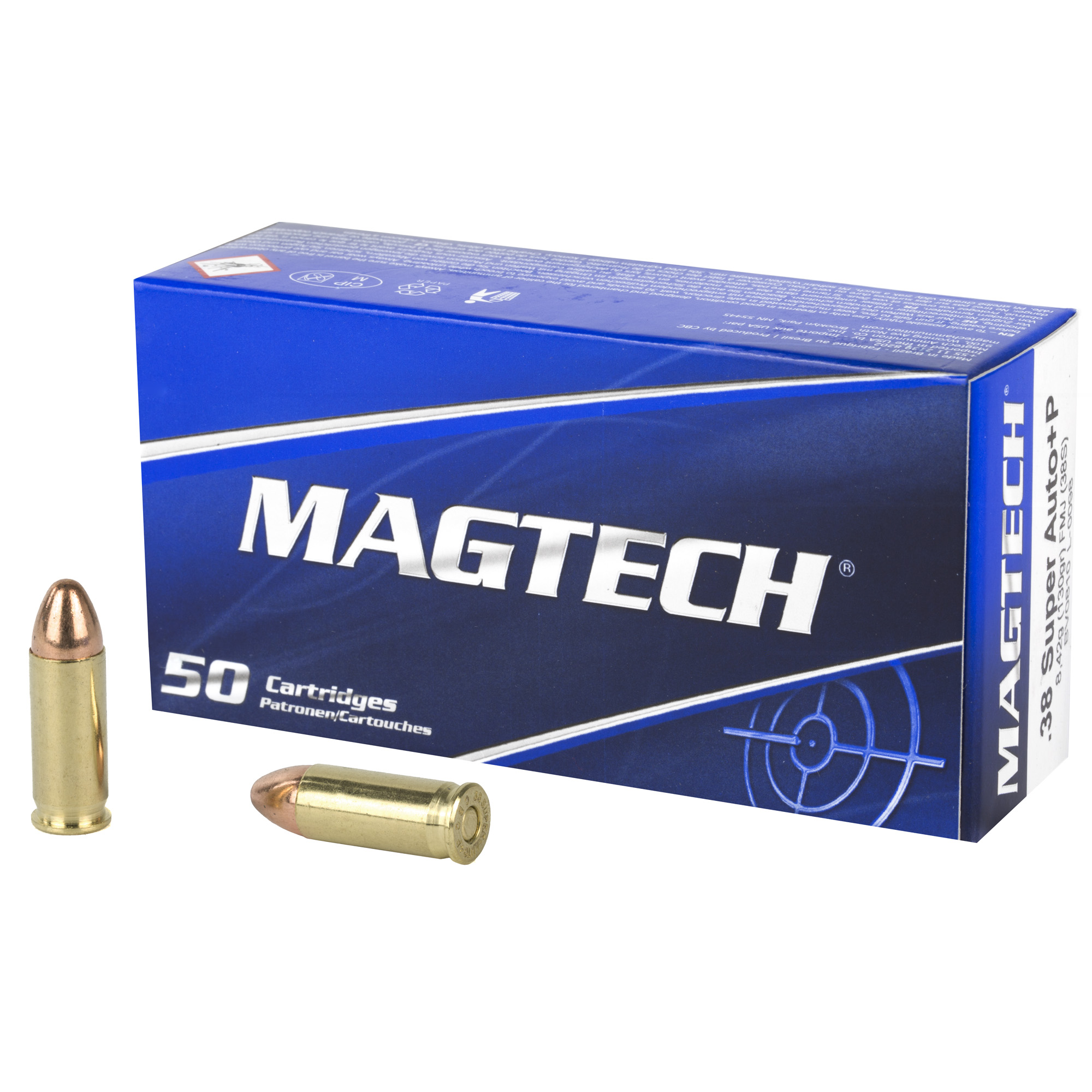 Magtech 38super +p 130gr FMJ