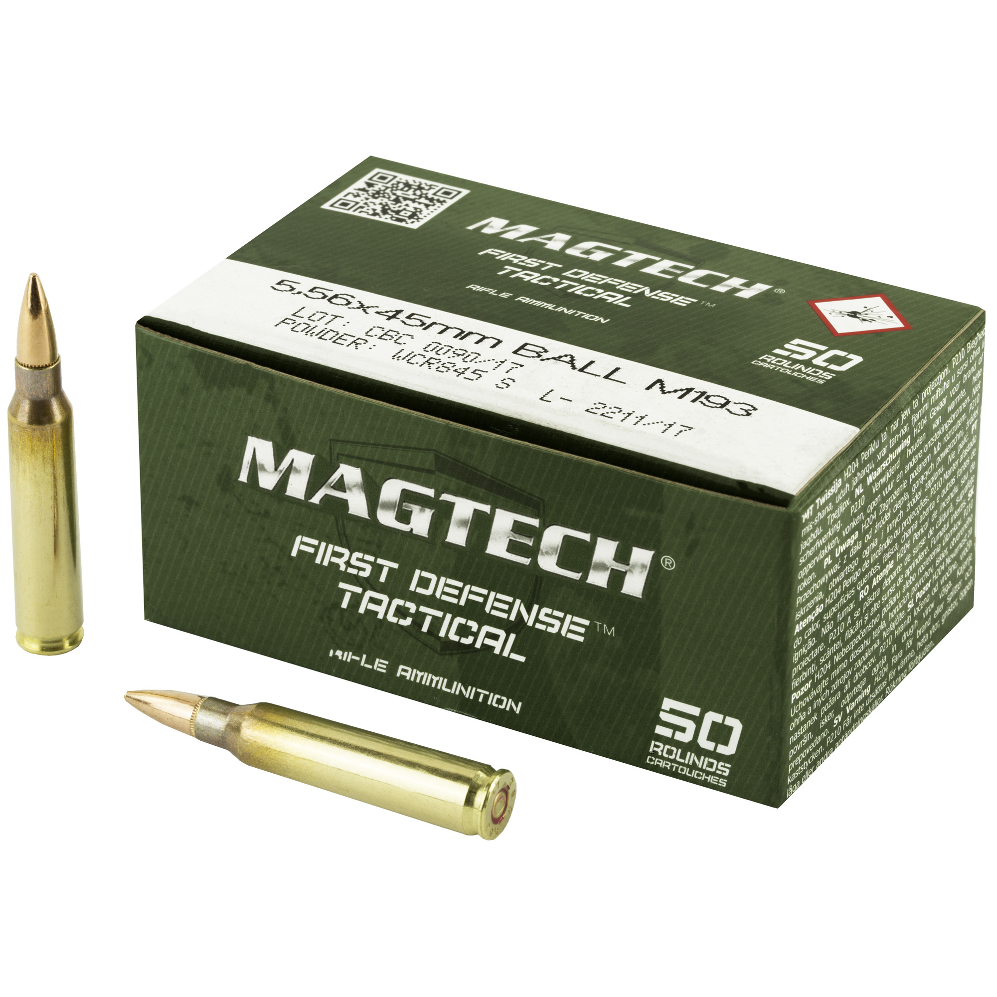 Magtech Cbc M193 5.56 NATO 55gr FMJ 50