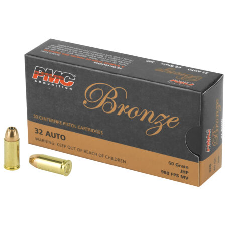 PMC Brnz 32 ACP 60gr JHP