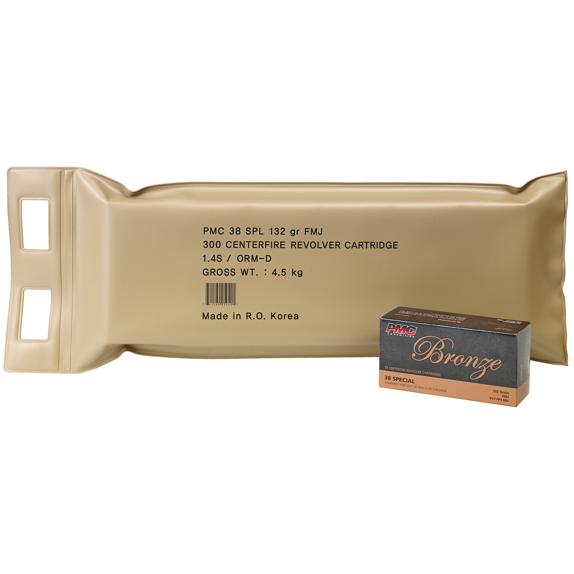 PMC Brnz 38 Special 132gr FMJ 6 Bx Bp