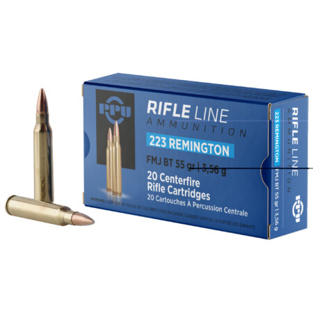 PPU 223 Remington 55gr FMJ BT