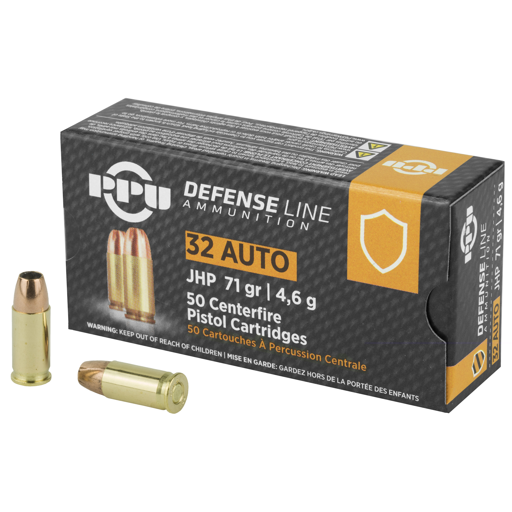 PPU 32 ACP JHP 71gr