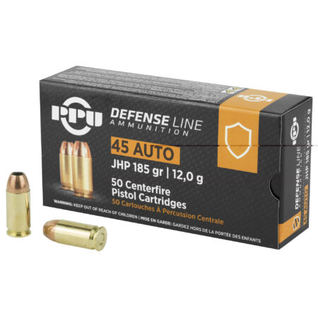 PPU 45 ACP JHP 185gr