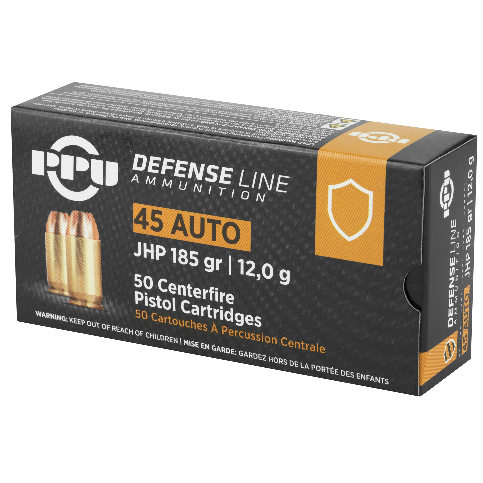 PPU 45 ACP JHP 185gr - Image 2