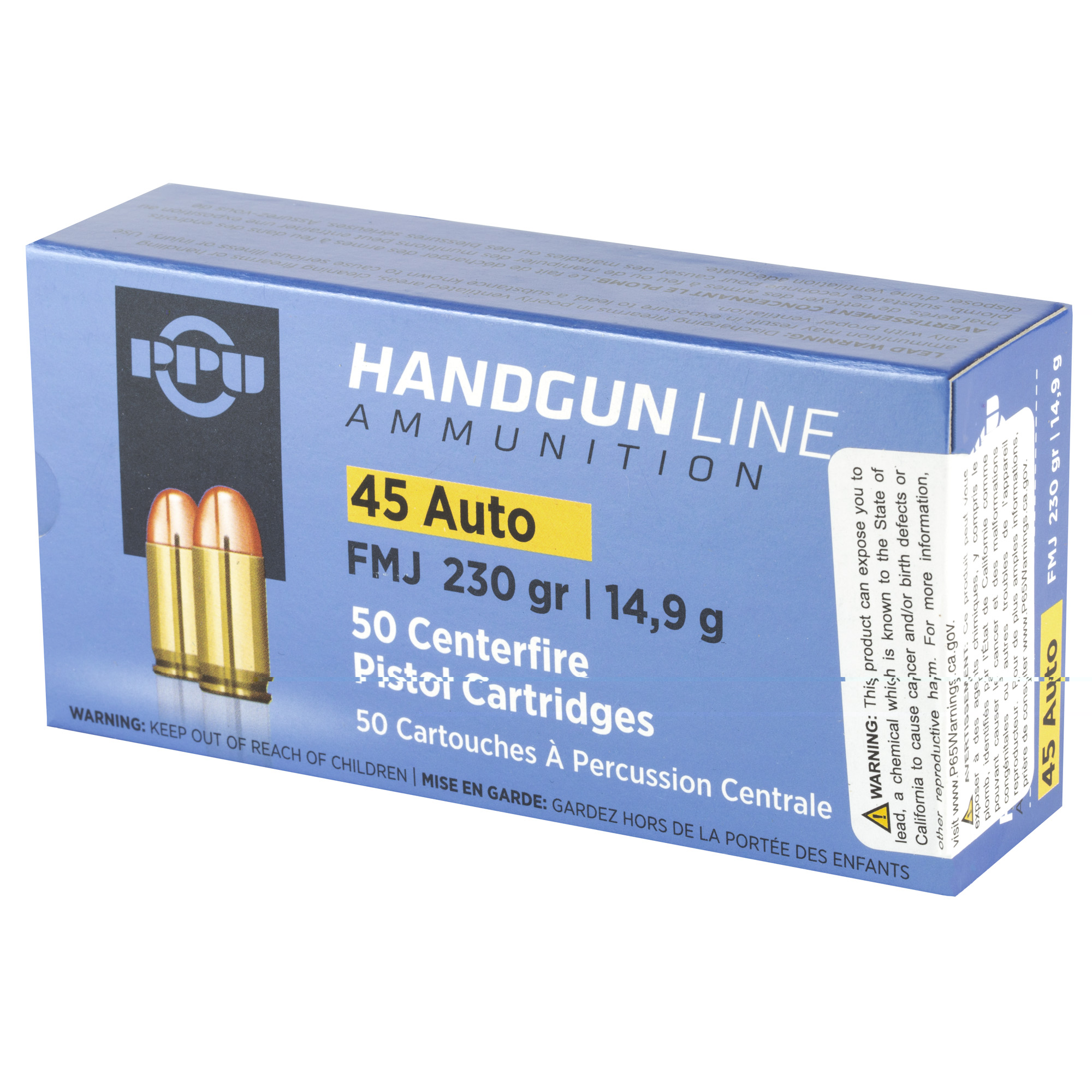 PPU 45 ACP FMJ 230gr - Image 3