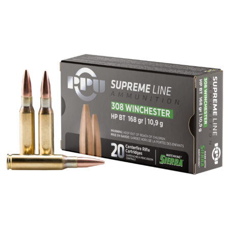 PPU SupRemingtone 308 Winchester 168gr Hpbt