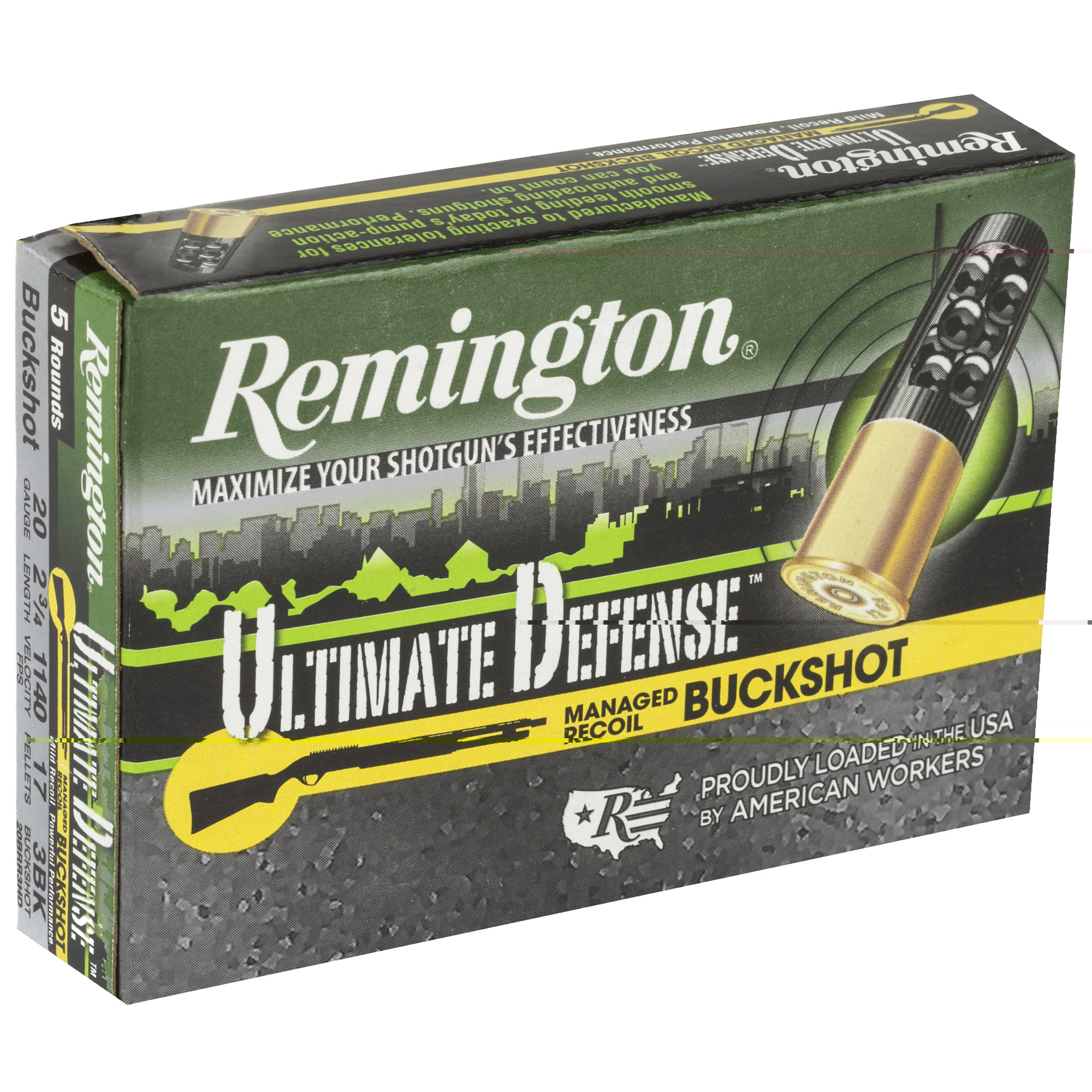 Rem Ult Def 20ga 2.75" 3 Buck05-100 - Image 4